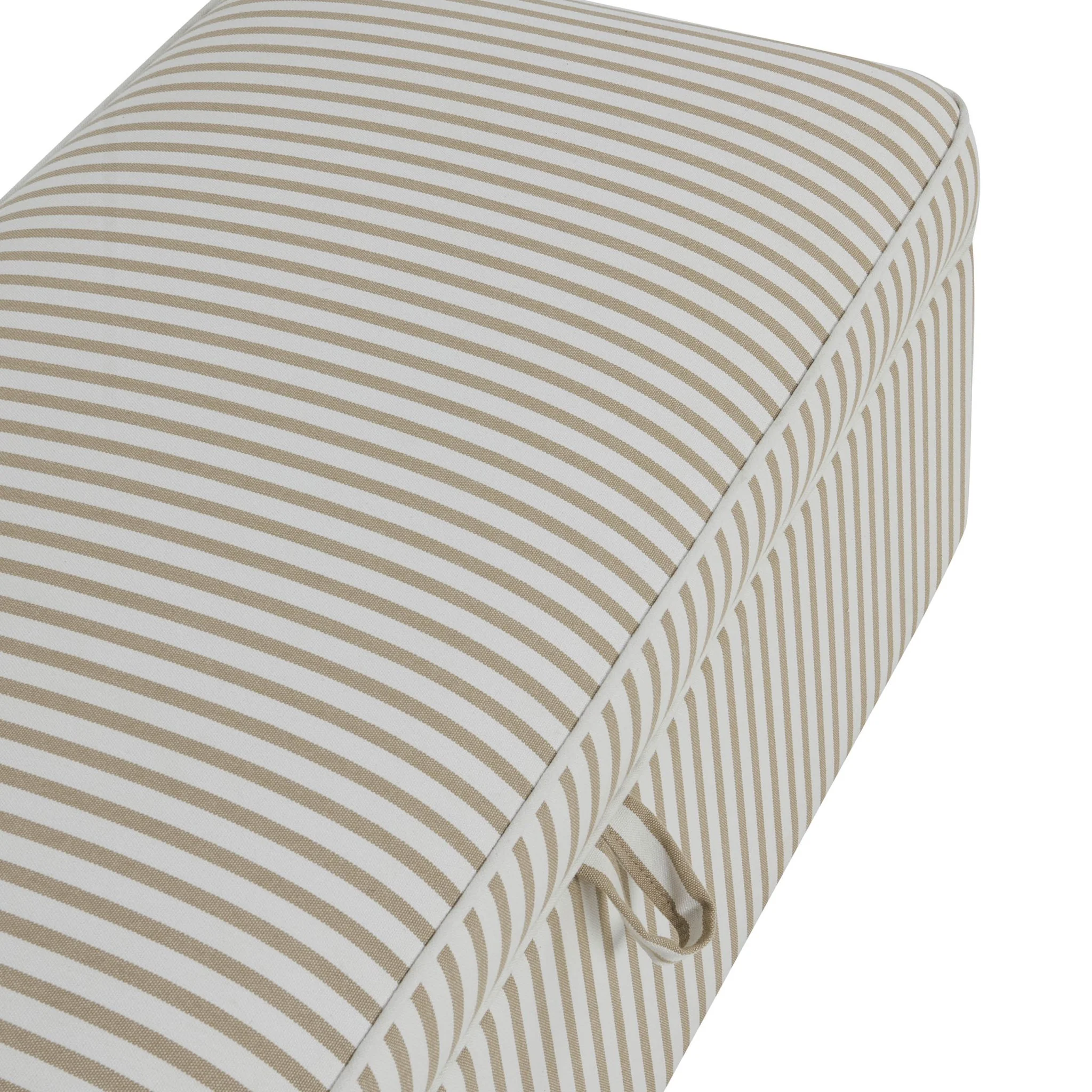 Soho Rectangle Ottoman Storage - Sand Stripe - Image 6