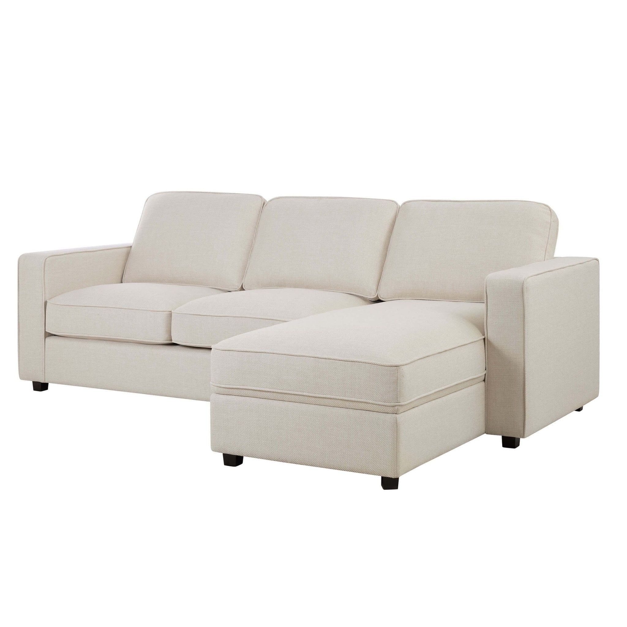 Soho Right Hand Storage Chaise Sofa - Beige - Image 3