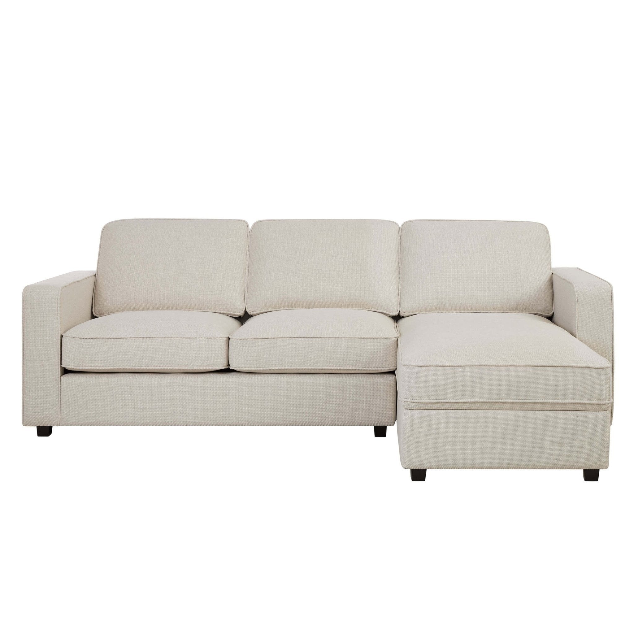 Soho Right Hand Storage Chaise Sofa - Beige - Image 4