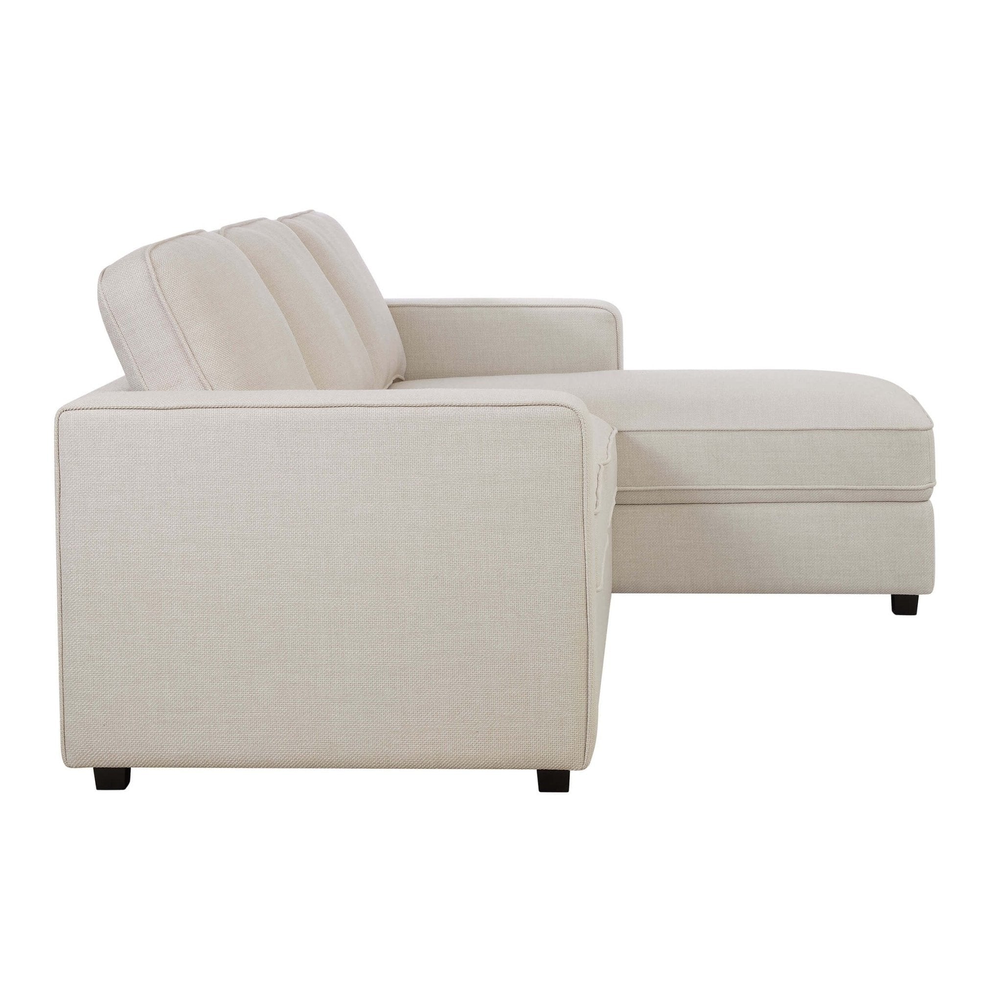 Soho Right Hand Storage Chaise Sofa - Beige - Image 5