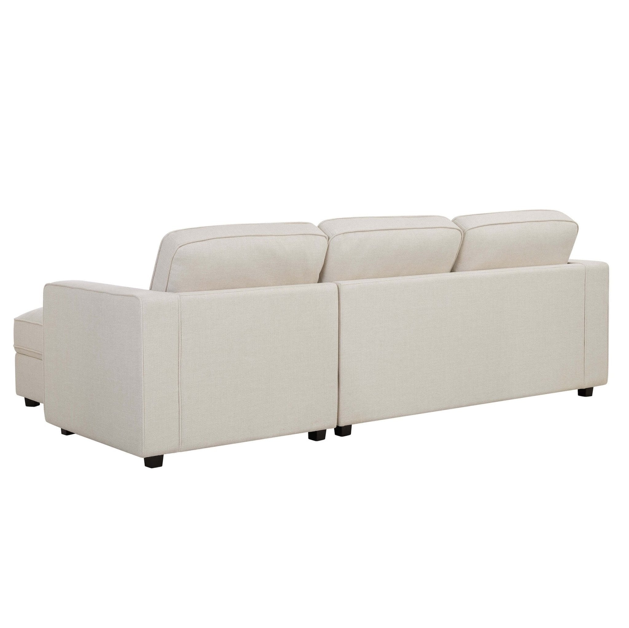 Soho Right Hand Storage Chaise Sofa - Beige - Image 7