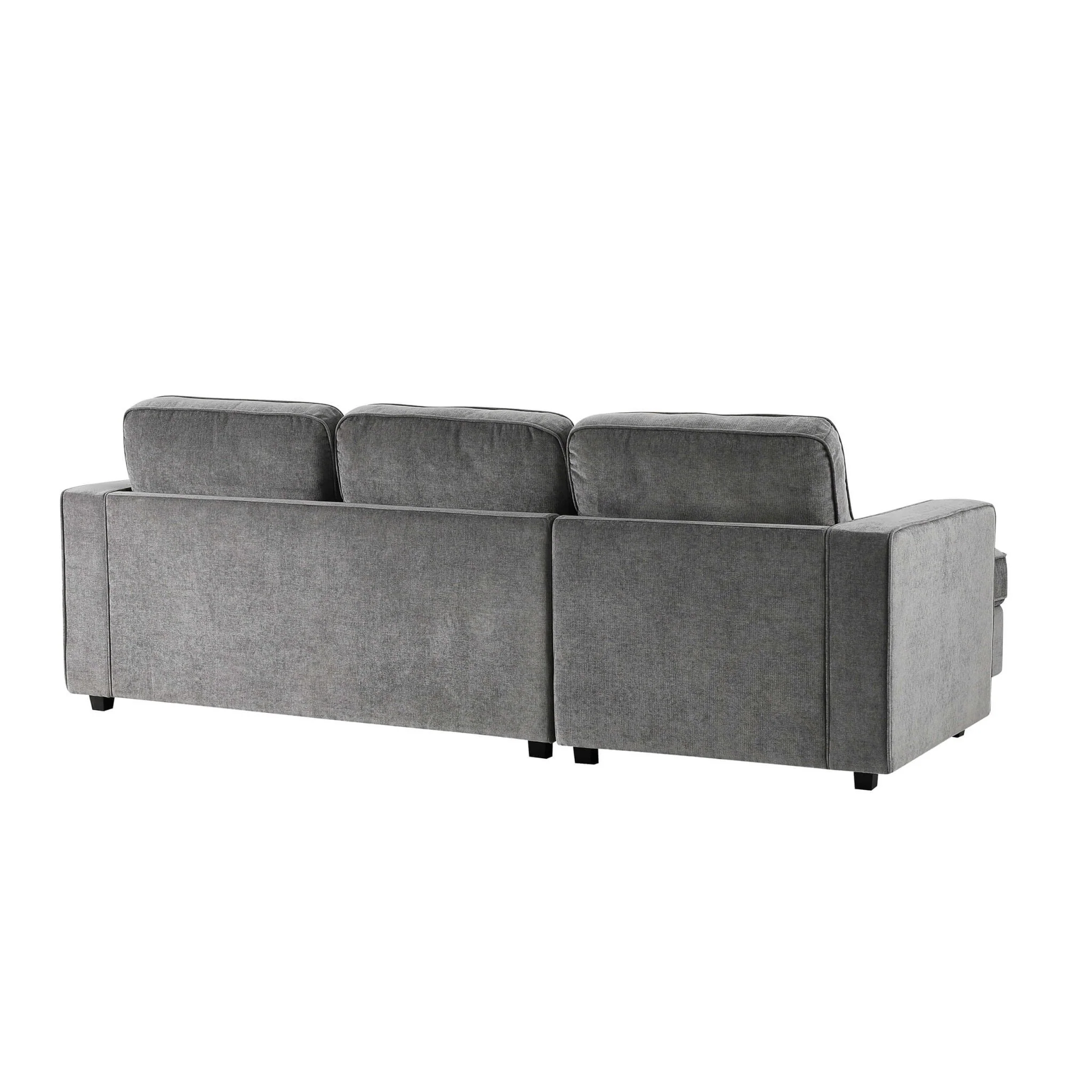 Soho Right Hand Storage Chaise Sofa - Grey - Image 4
