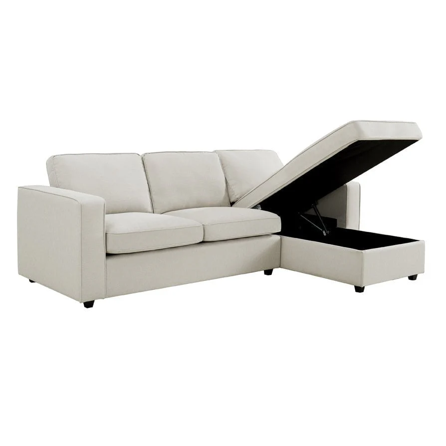 Soho Right Hand Storage Chaise Sofa - Natural - Image 6