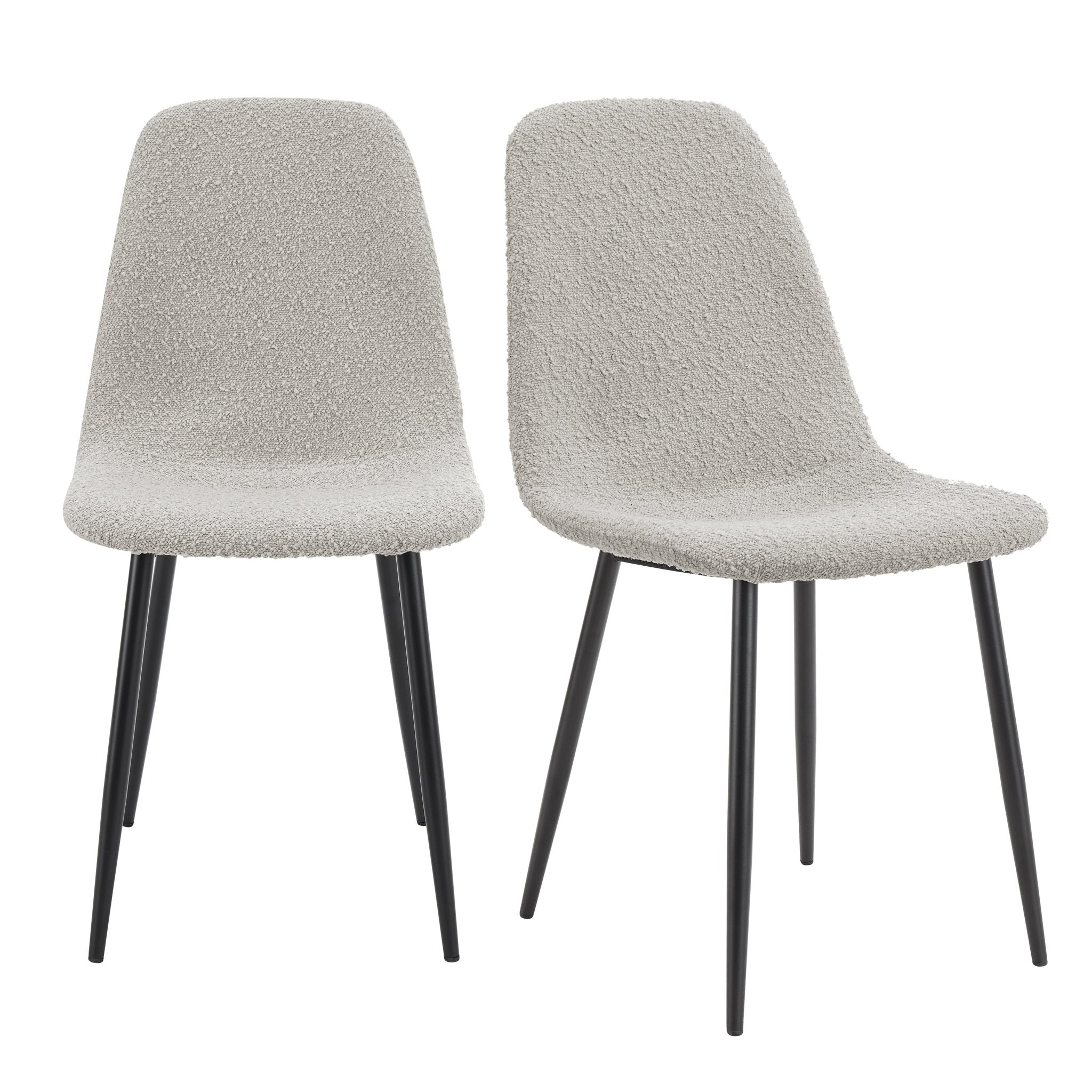 Sophia Set of 2 Dining Chairs - Boucle - Taupe - Image 2