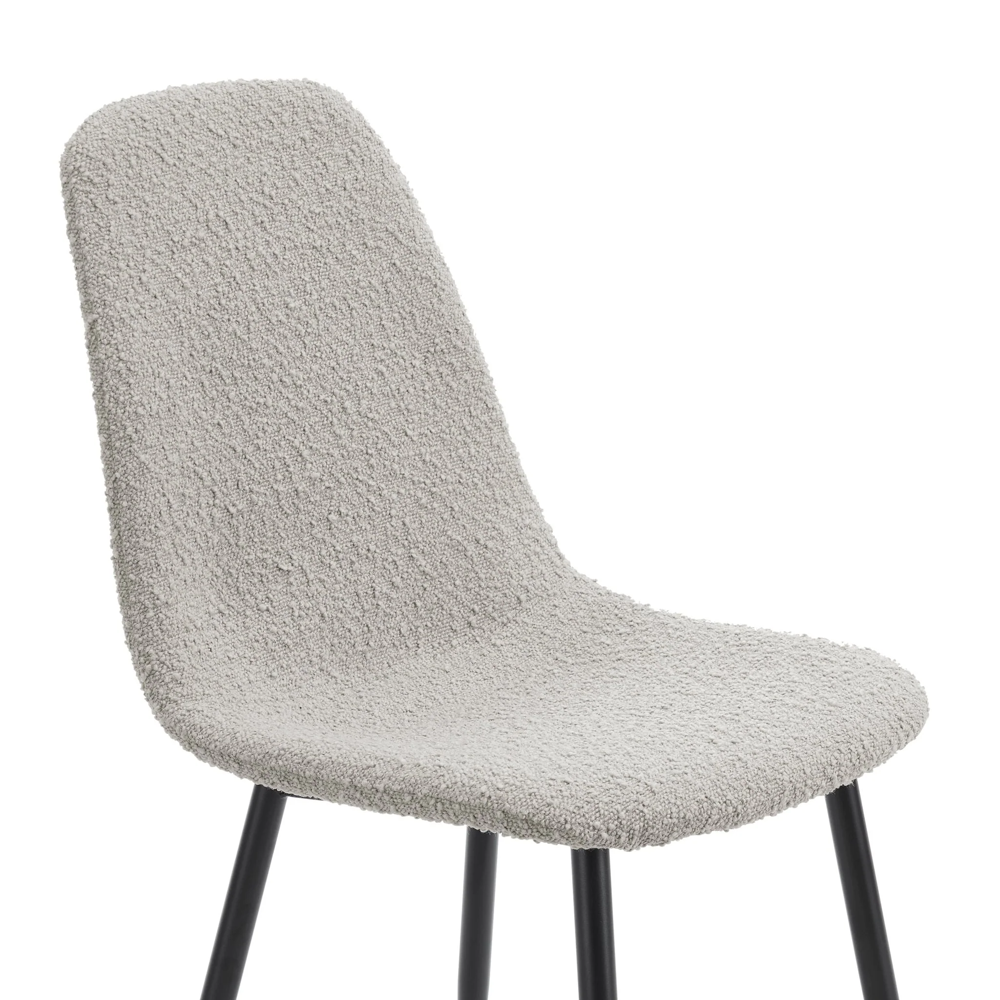 Sophia Set of 2 Dining Chairs - Boucle - Taupe - Image 5