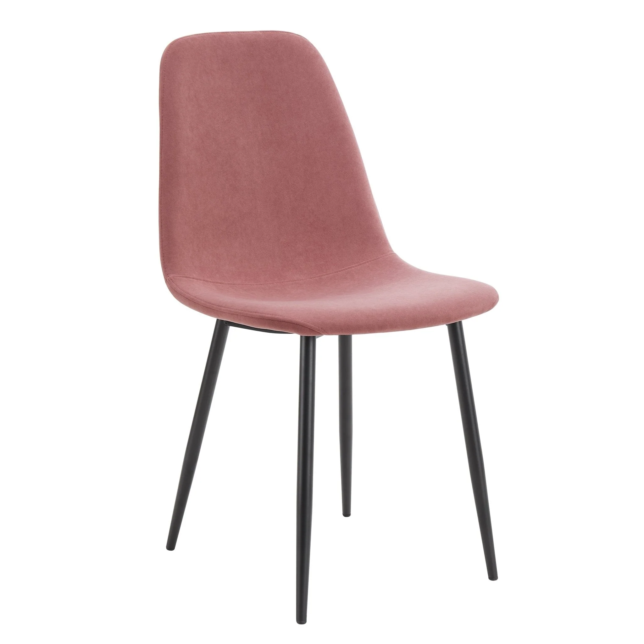 Sophia Set of 2 Dining Chairs - Velvet - Pink - Image 3