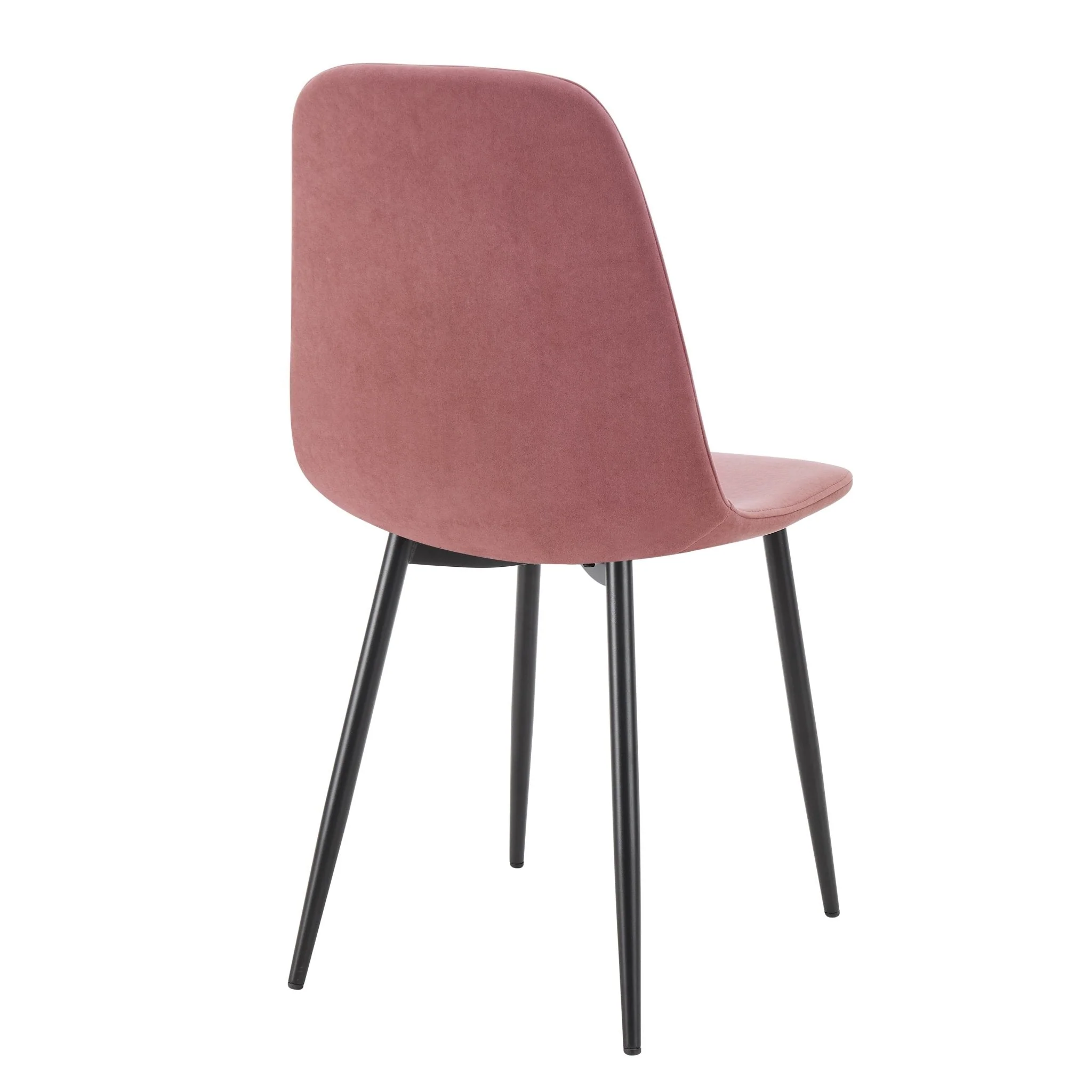 Sophia Set of 2 Dining Chairs - Velvet - Pink - Image 4