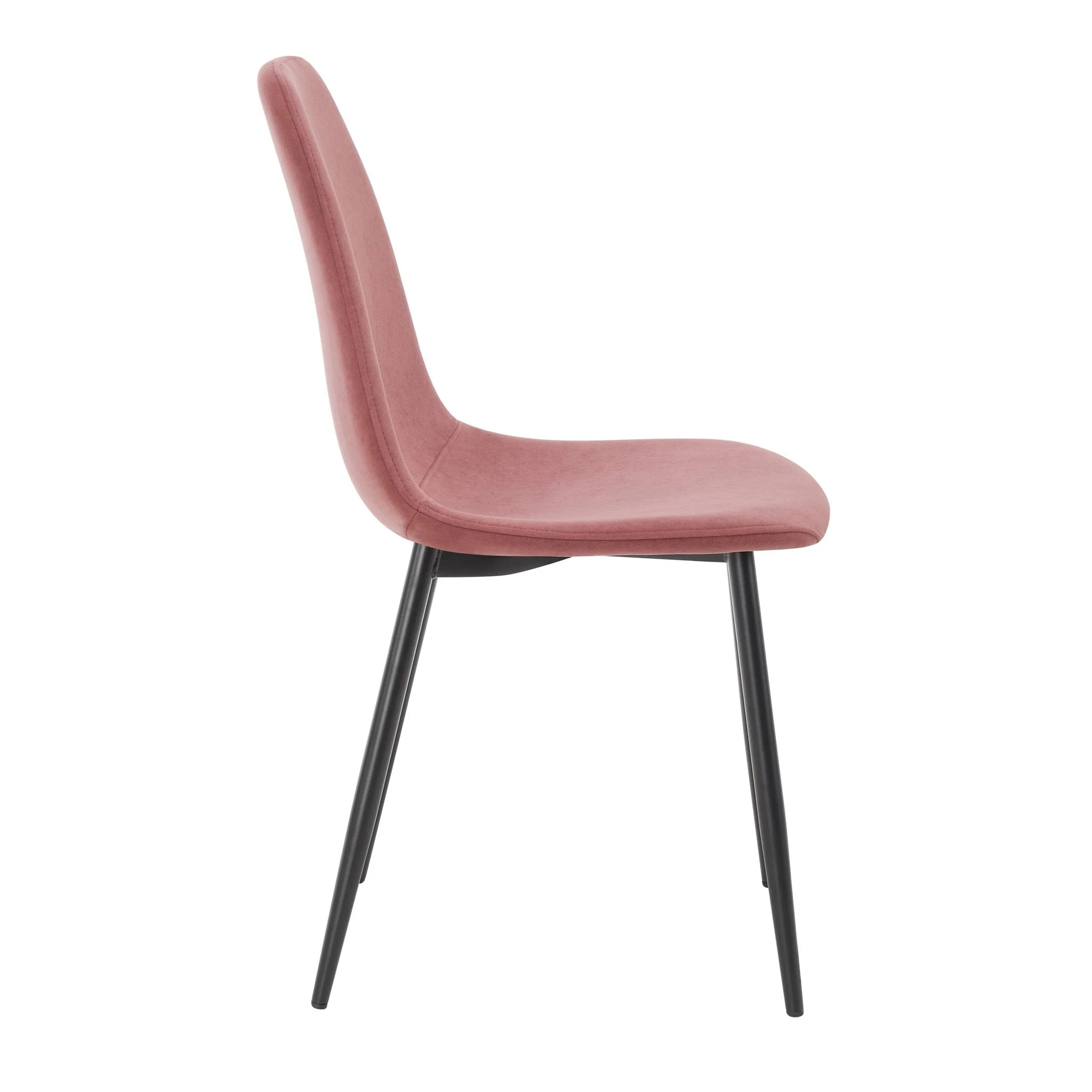 Sophia Set of 2 Dining Chairs - Velvet - Pink - Image 6