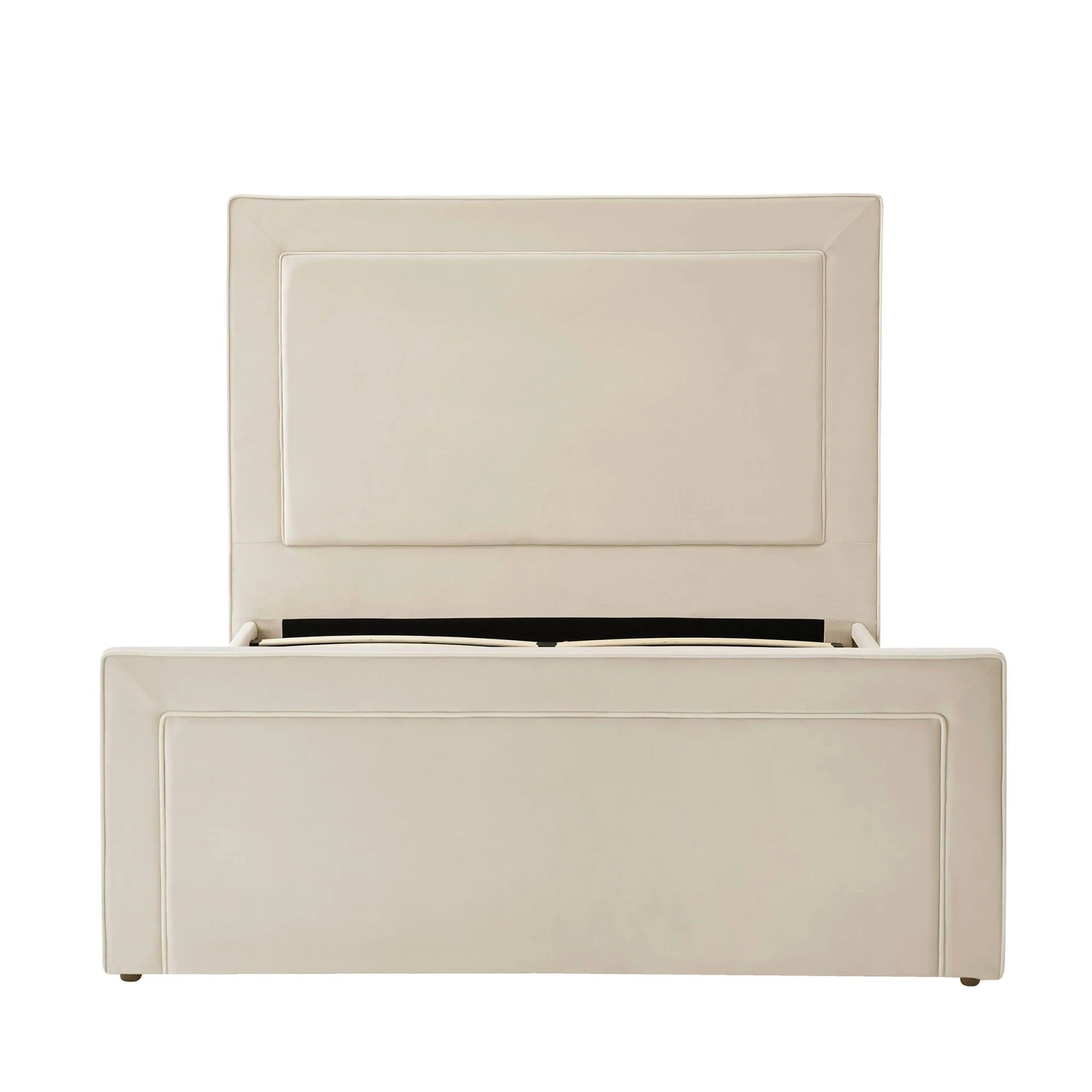 Sorrento Ottoman Storage Bed - Ecru/White - Image 10