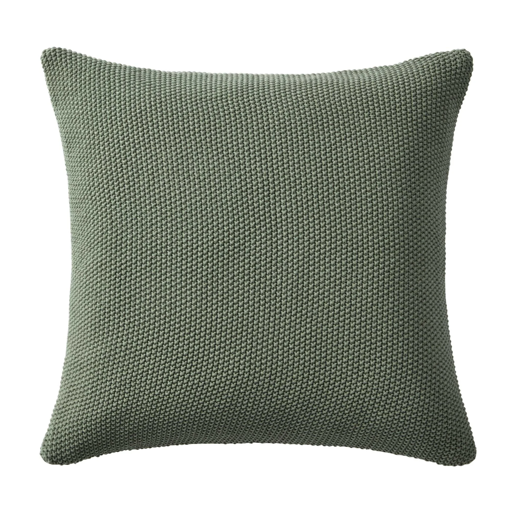 St Ives Knit Cushion Cover - Green - Image 6