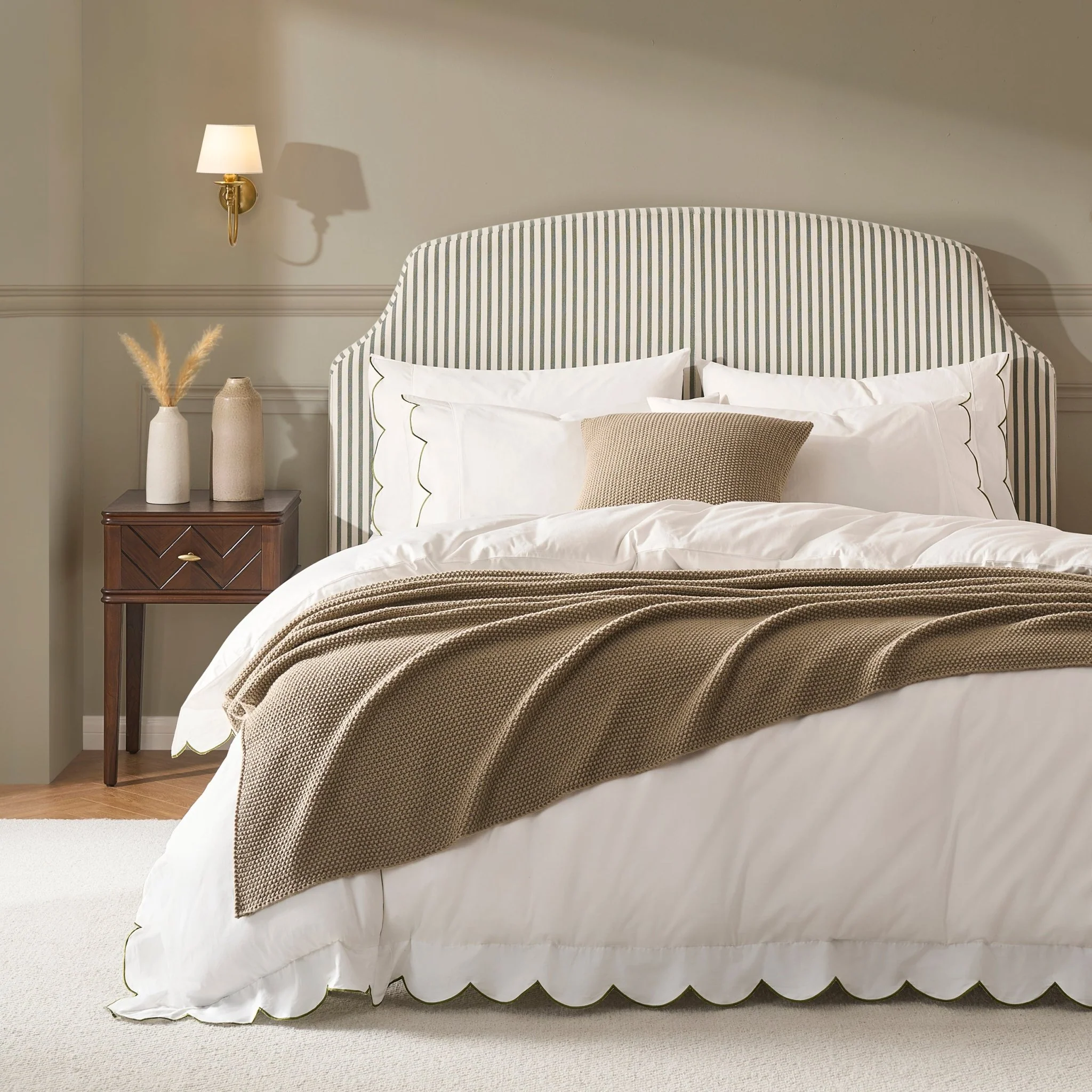 St Ives Knit Throw - Taupe