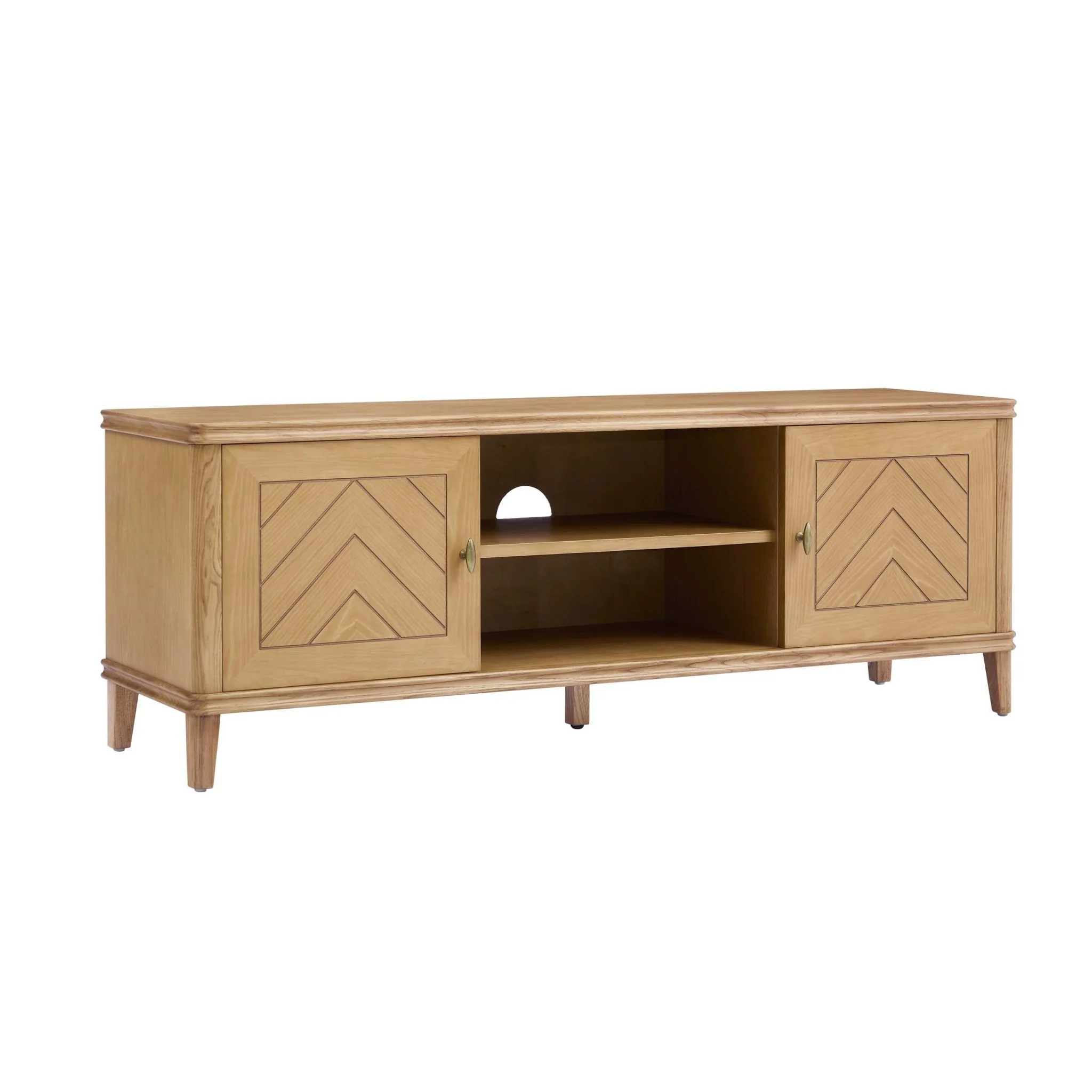 Stockholm TV Unit for TVs up to 60"- Light Wood - Wood Veneer - Image 4