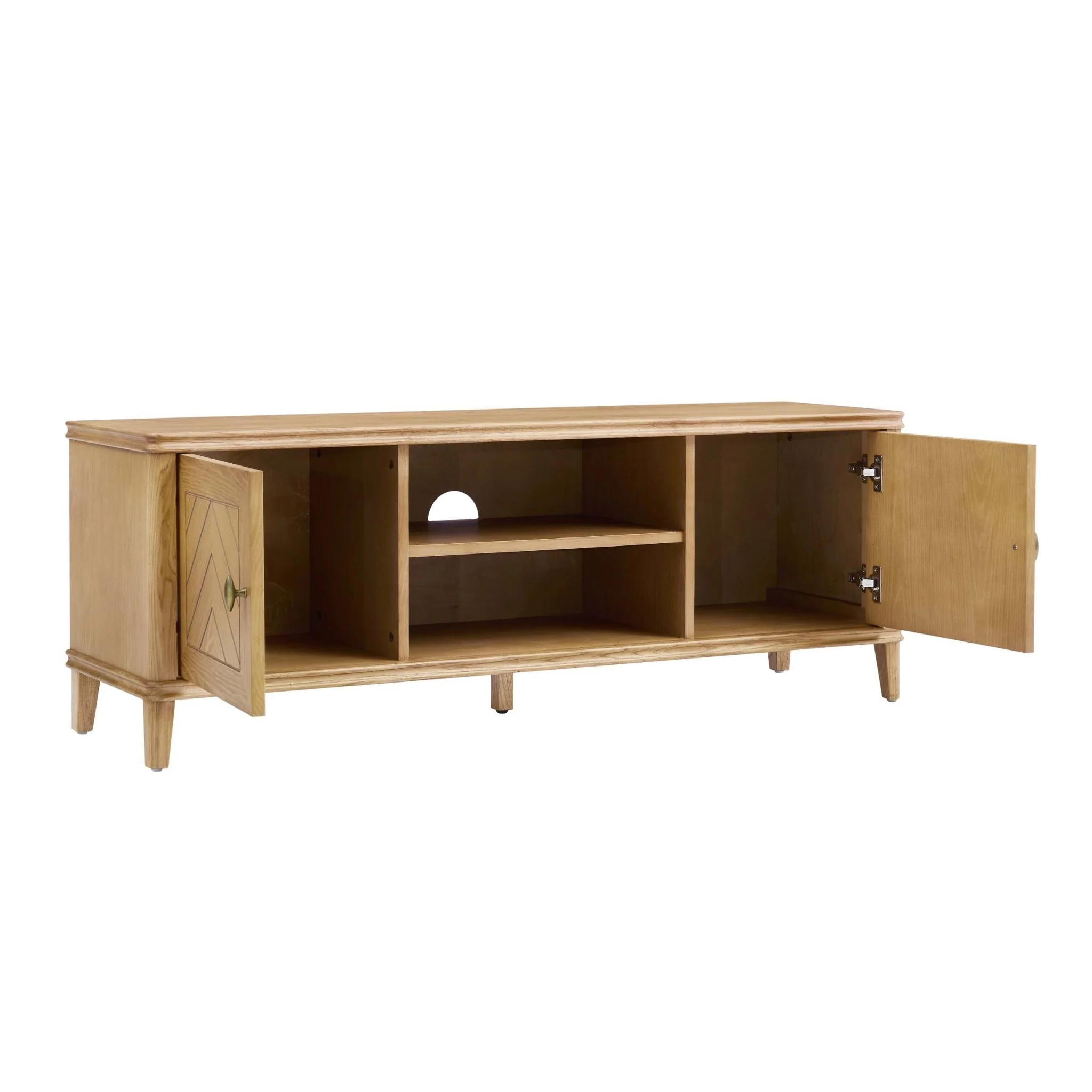 Stockholm TV Unit for TVs up to 60"- Light Wood - Wood Veneer - Image 5