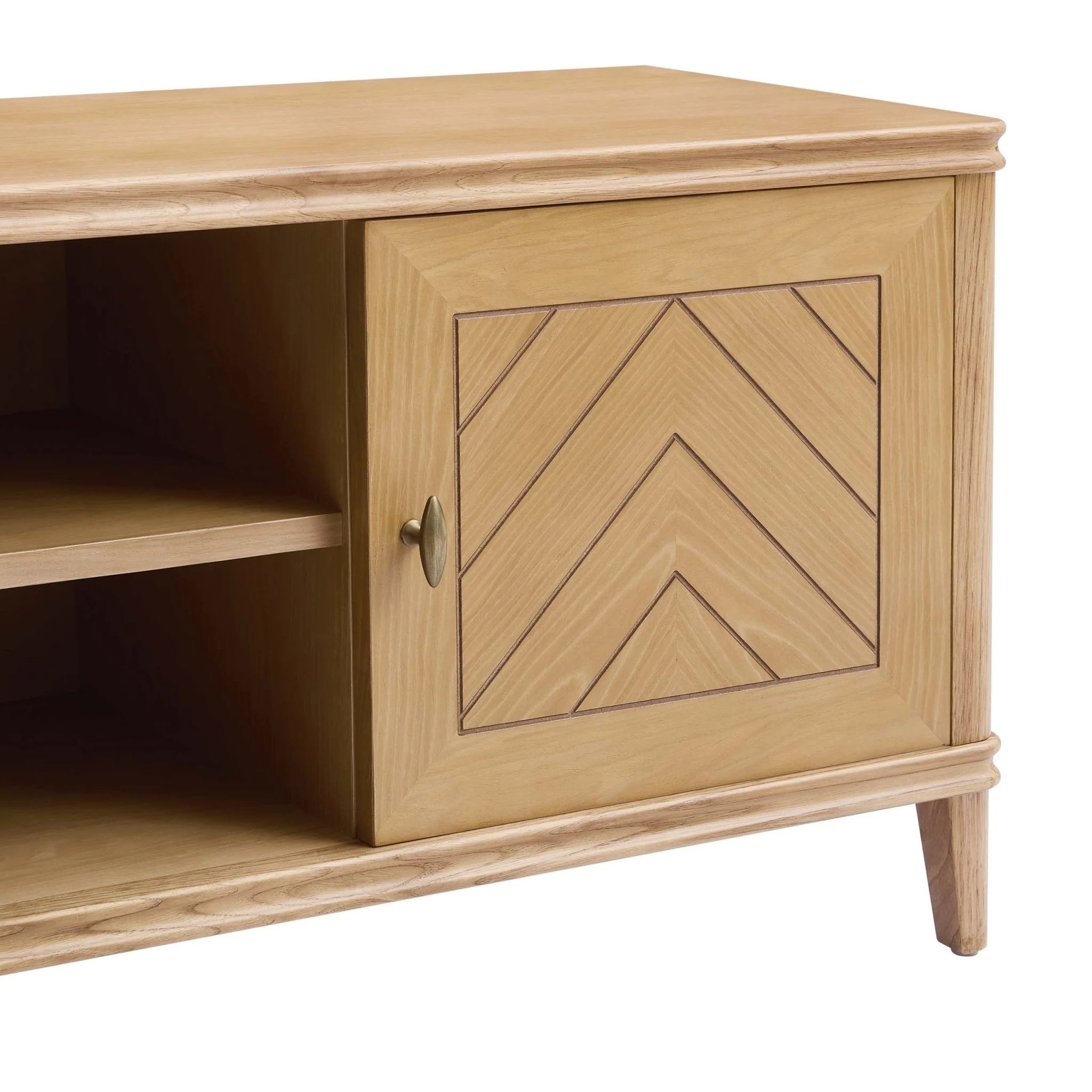 Stockholm TV Unit for TVs up to 60"- Light Wood - Wood Veneer - Image 7