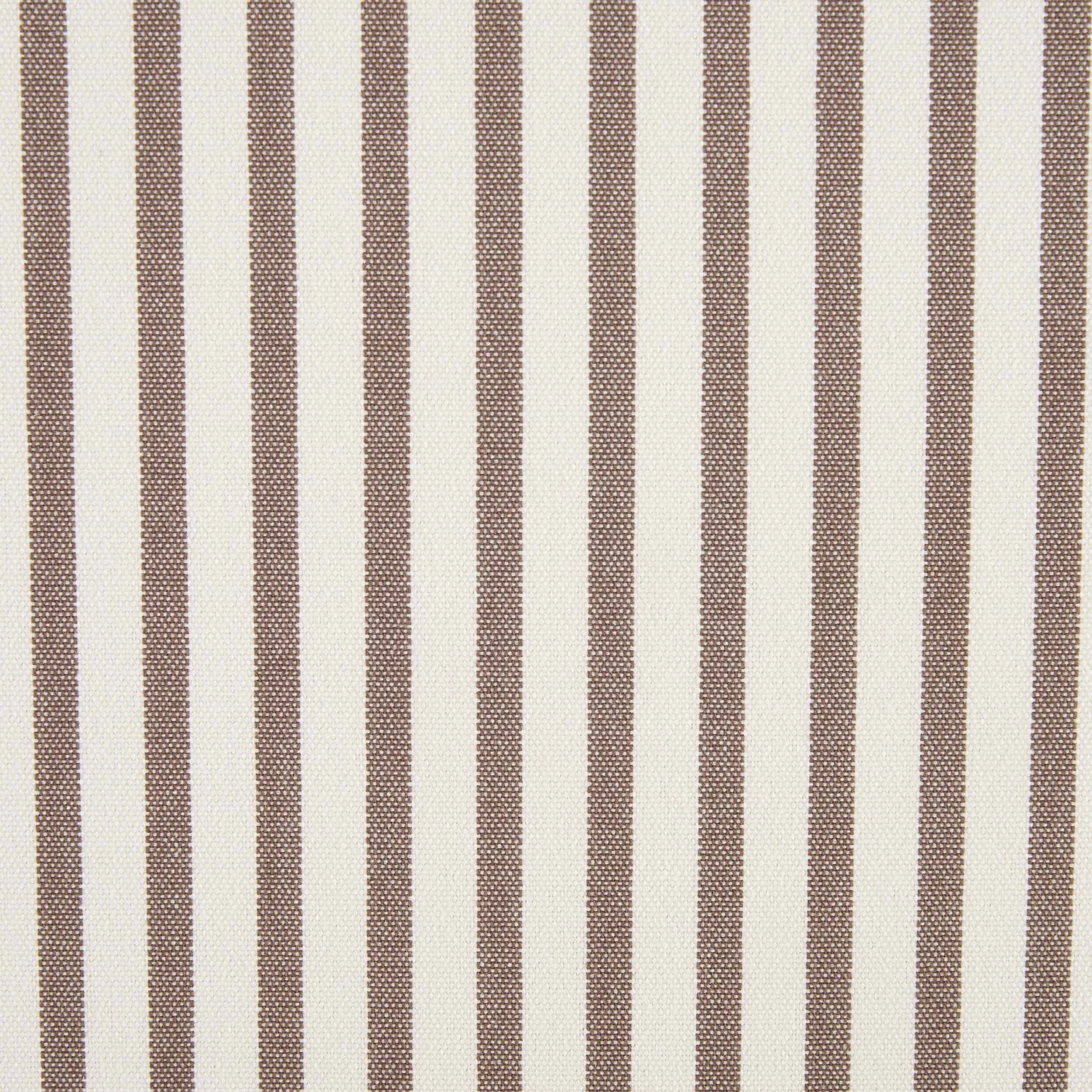 Stockton Round Storage Pouffe - Chocolate Stripe - Image 4