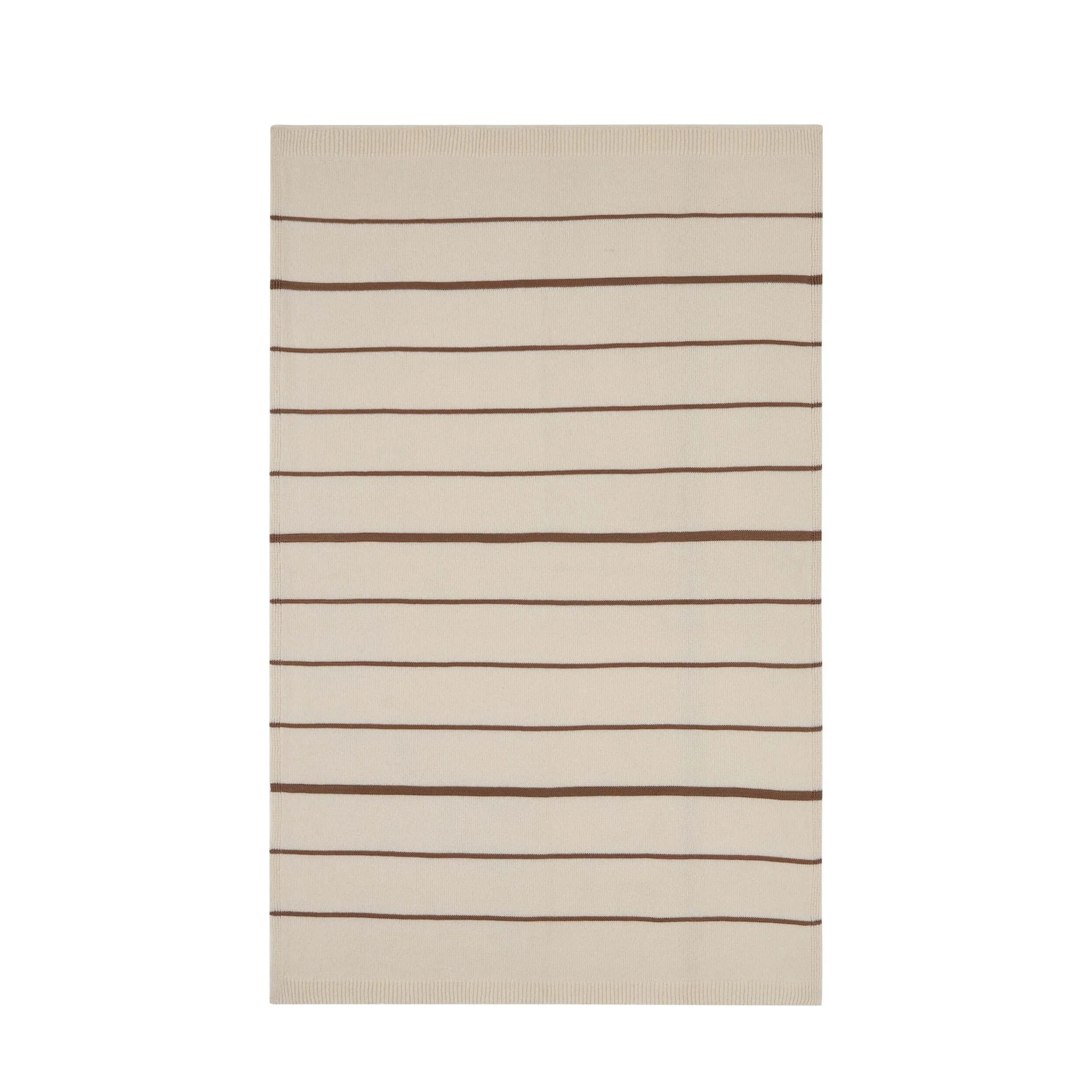 Stripe Knit Sofa Throw - Taupe - Image 5
