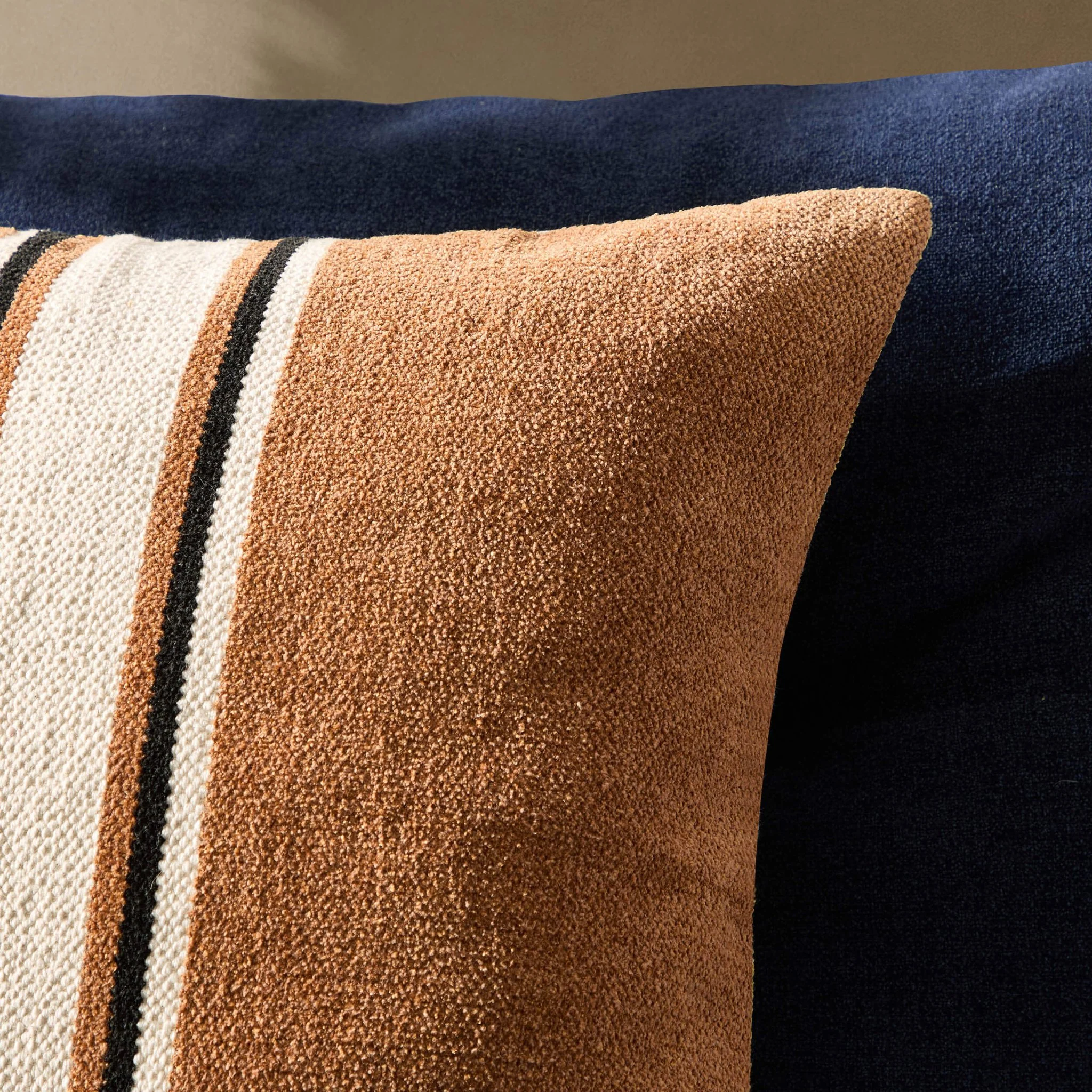 Stripe Sofa Cushion Cover - Tan - Image 2