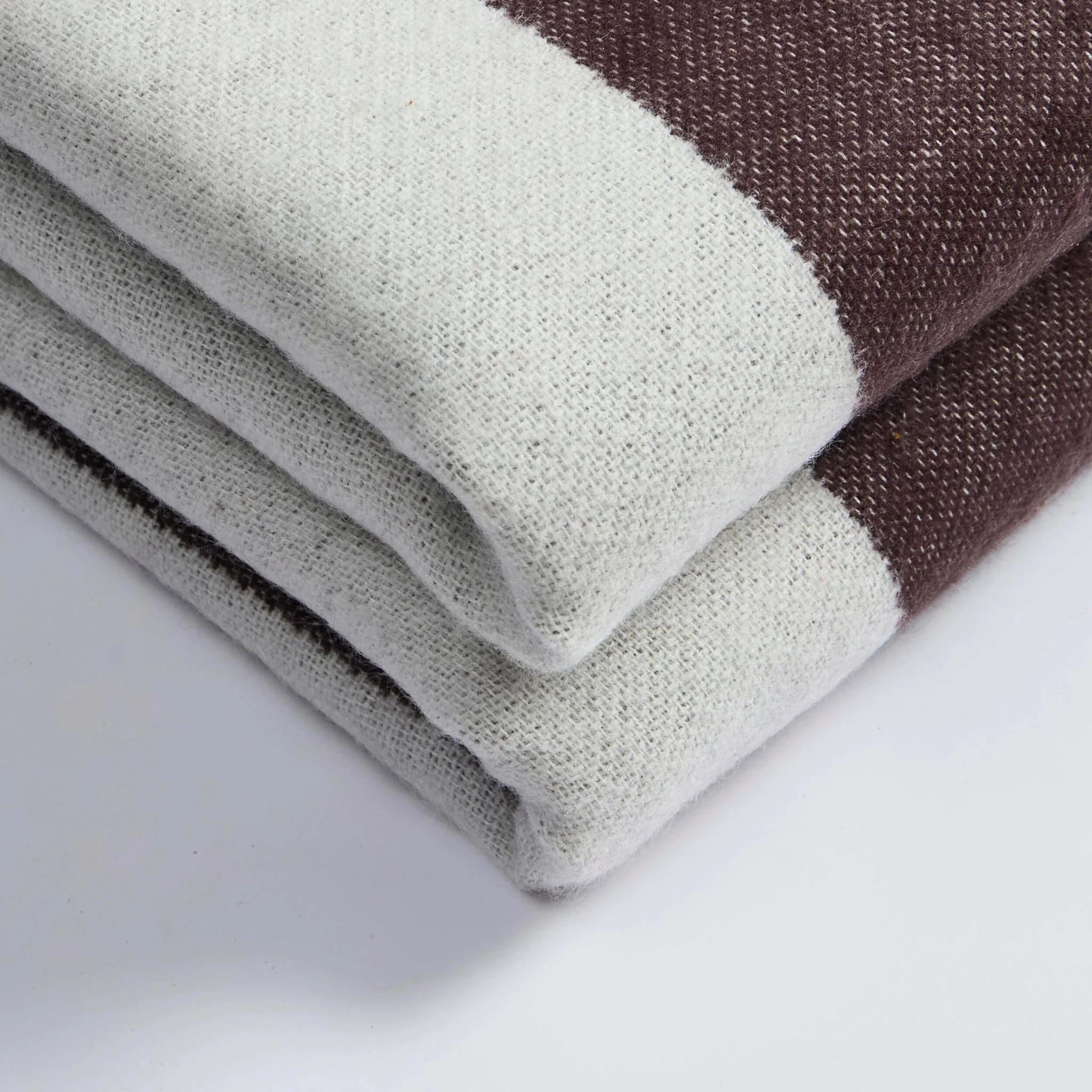 Stripe Throw - Brown/Cream - Image 3
