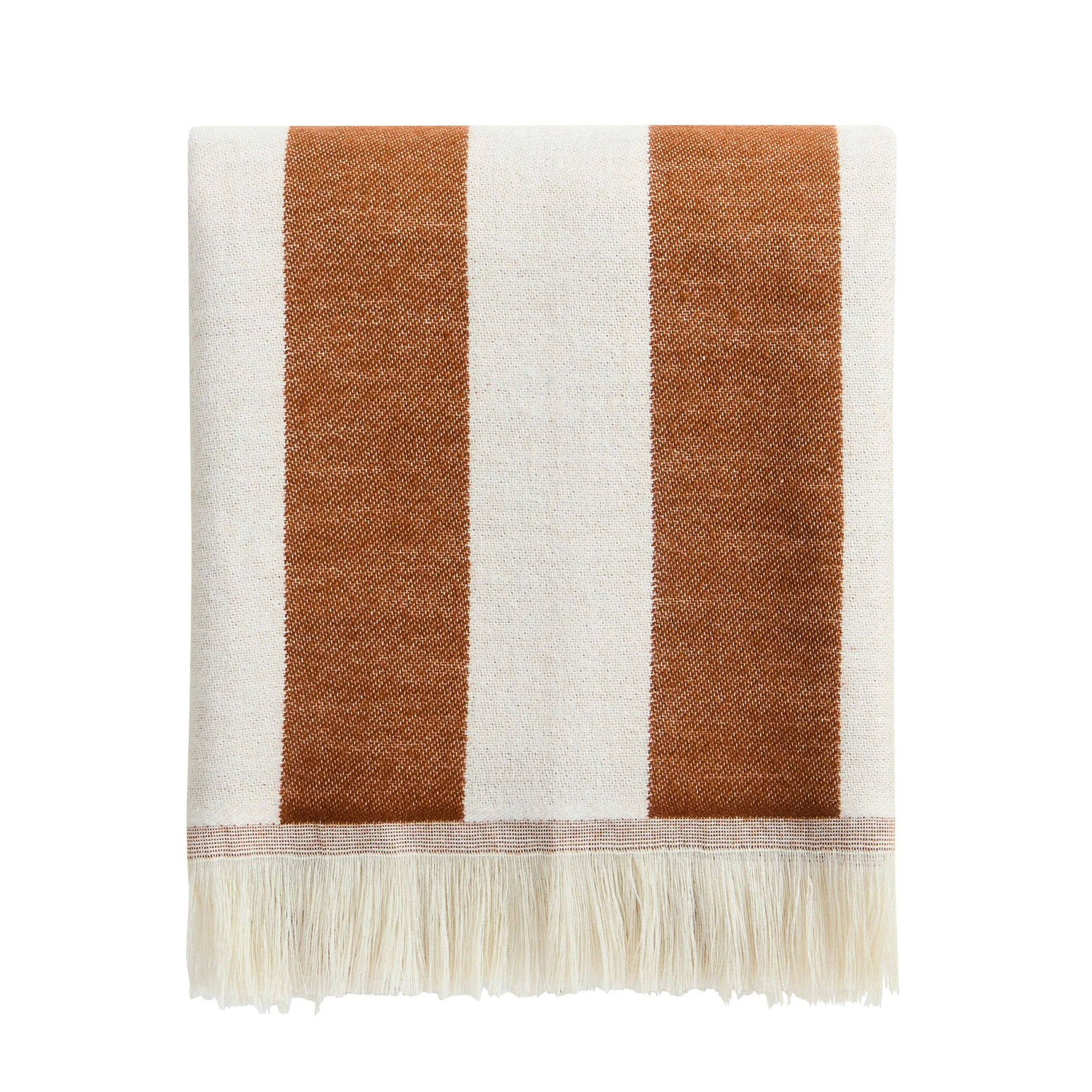 Stripe Throw - Burnt Orange - Image 3