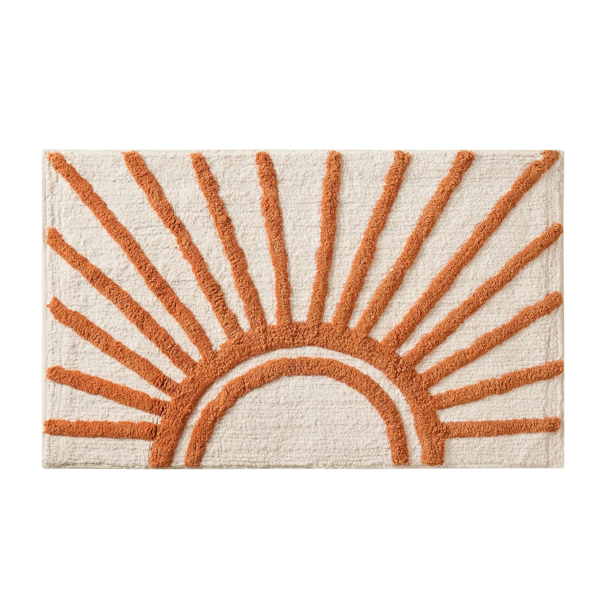 Sunrise Tufted Bath Mat - Burnt Orange - Image 2