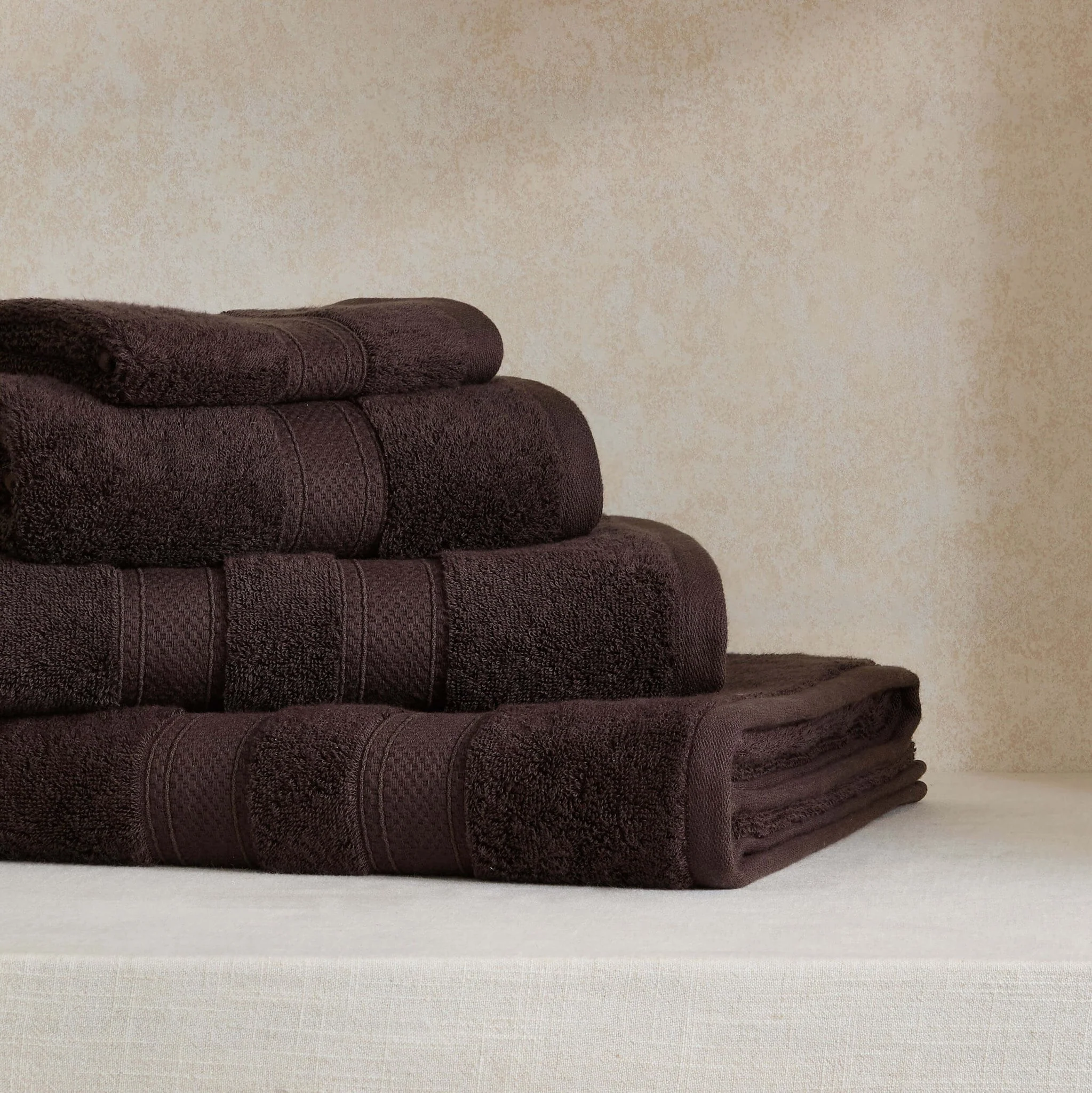 Super Soft Bamboo Cotton Blend Towel Collection - Chocolate - Image 2