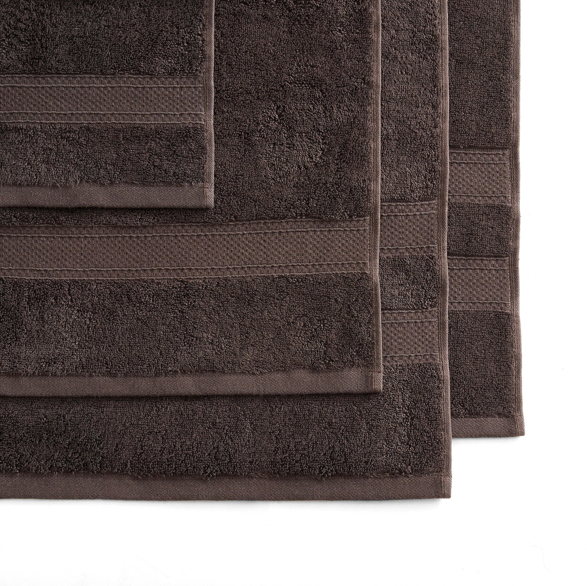 Super Soft Bamboo Cotton Blend Towel Collection - Chocolate - Image 5