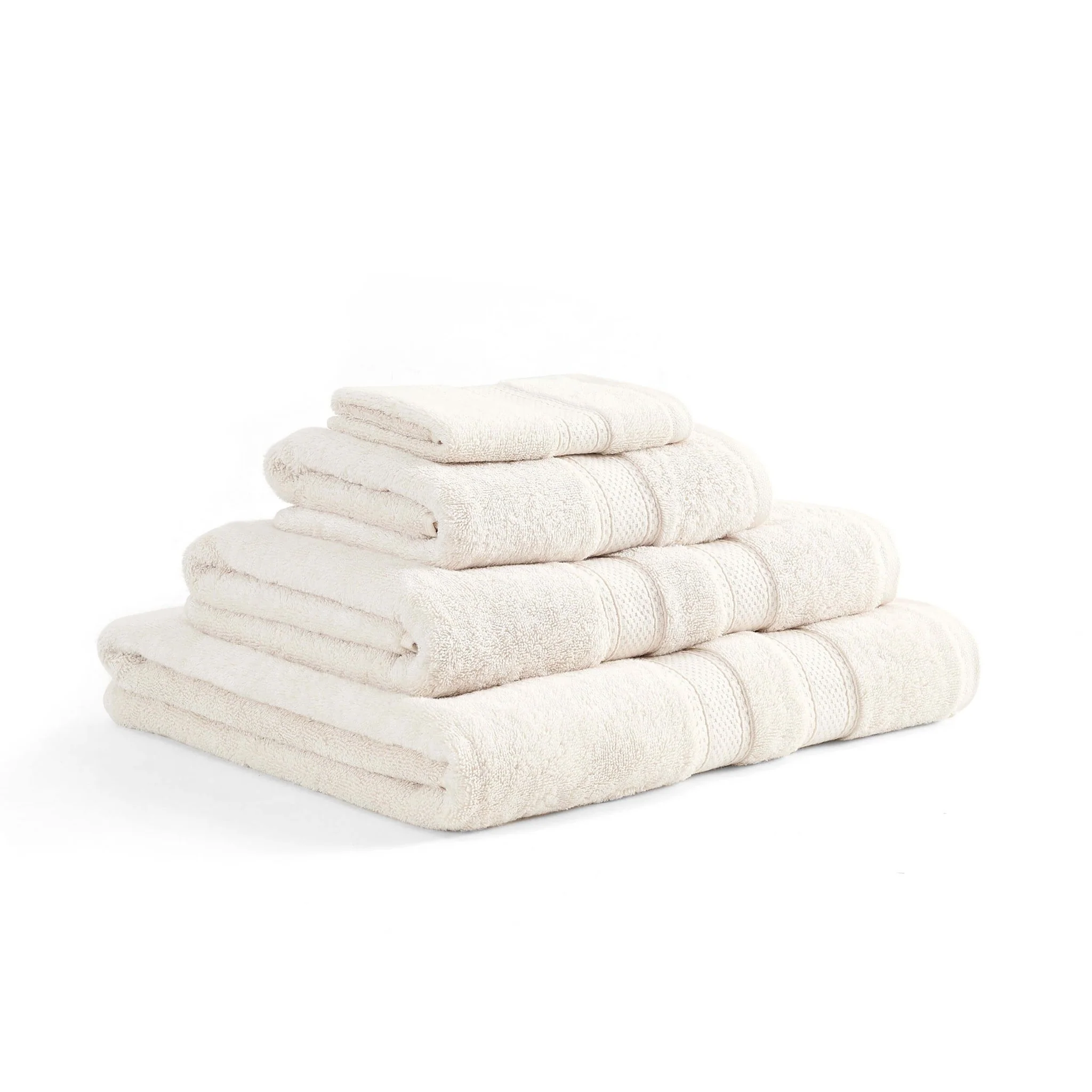 Super Soft Bamboo Cotton Blend Towel Collection - Vanilla - Image 4