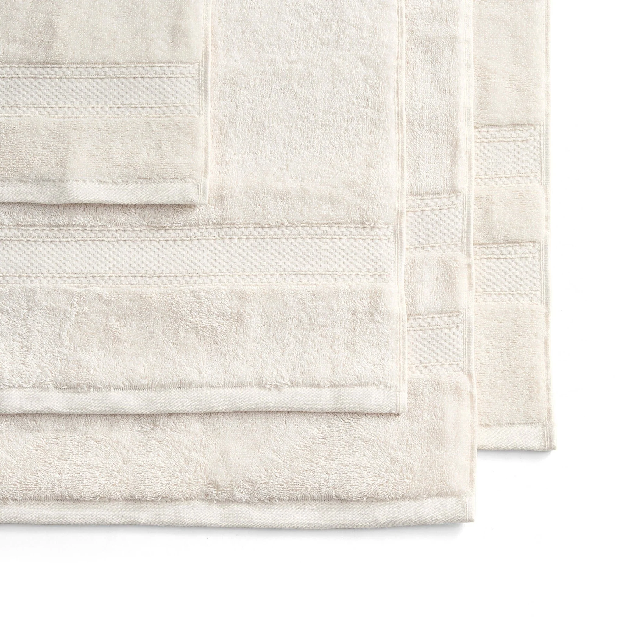 Super Soft Bamboo Cotton Blend Towel Collection - Vanilla - Image 5
