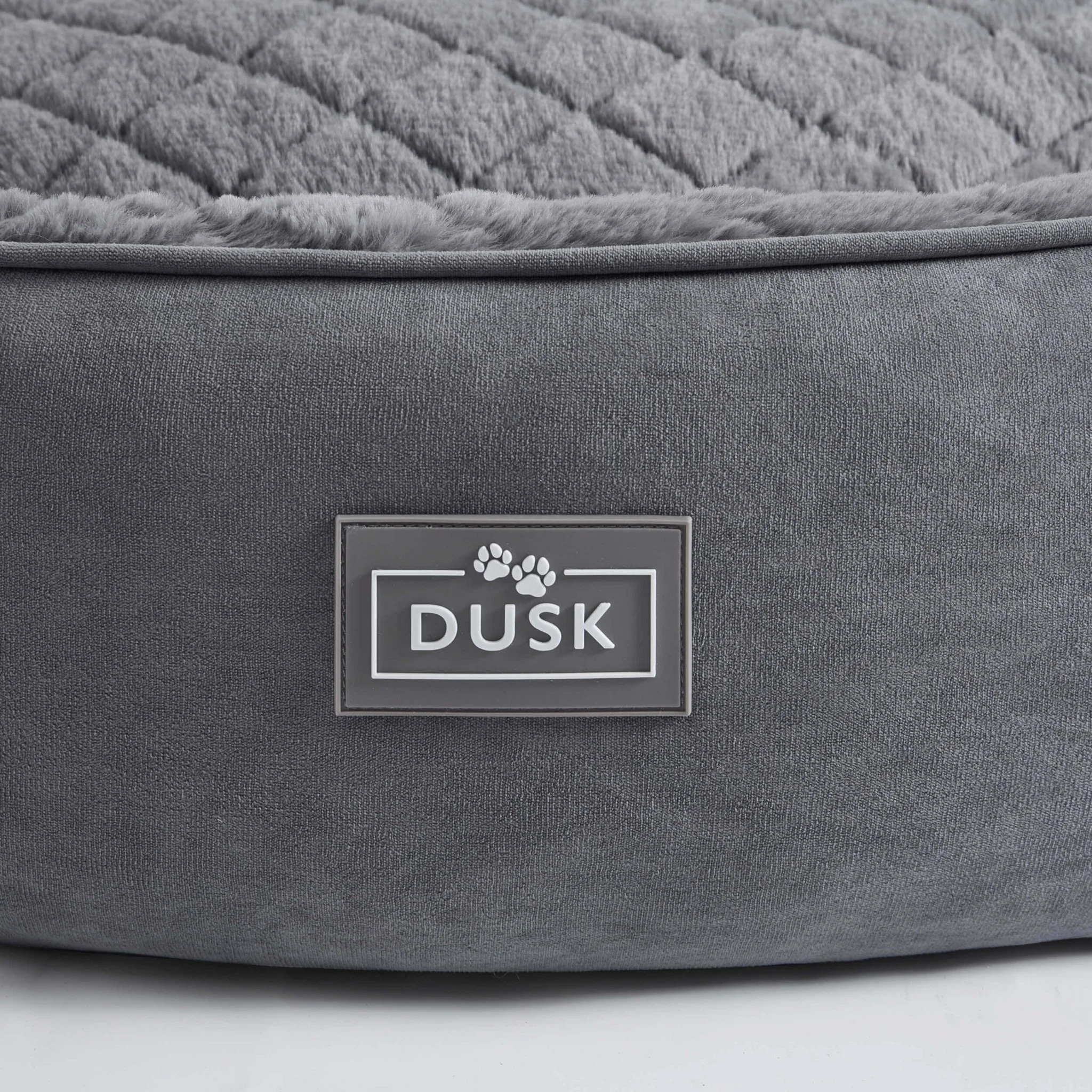 Super Soft Faux Fur Dog Bed - Charcoal - Image 5