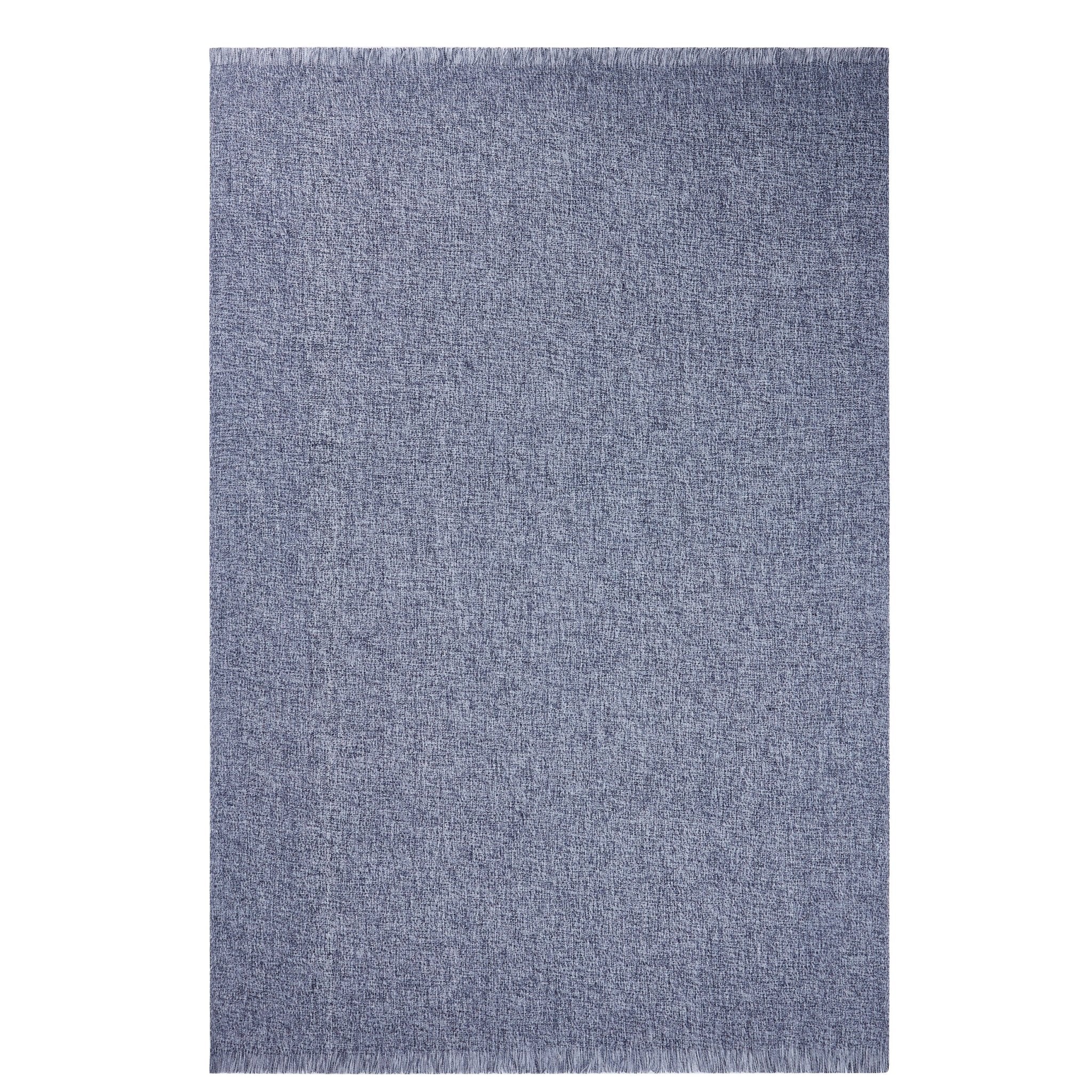 Super Soft Marled Tassel Sofa Throw - Navy - Image 4