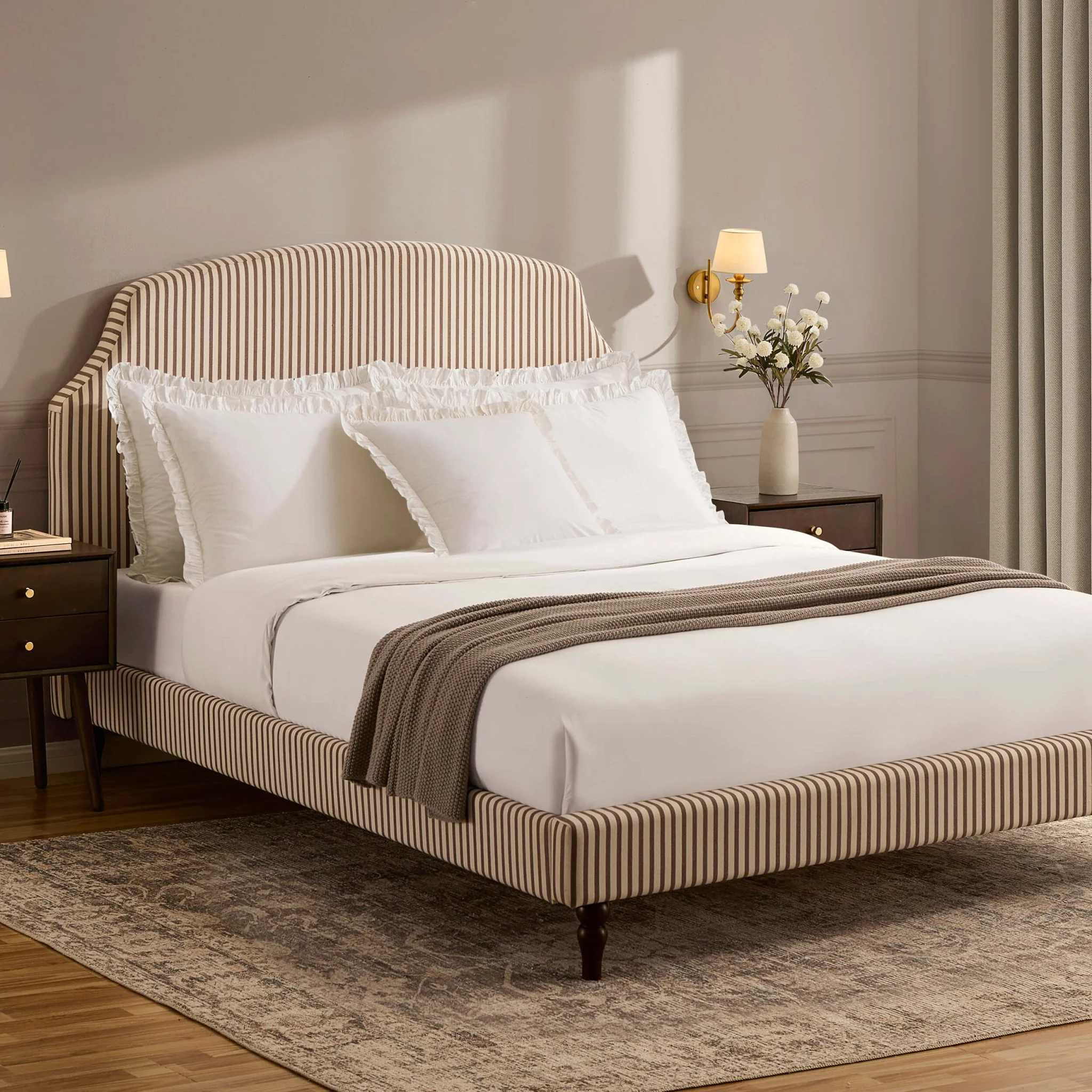 Surrey Bed Frame - Chocolate Stripe - Image 3