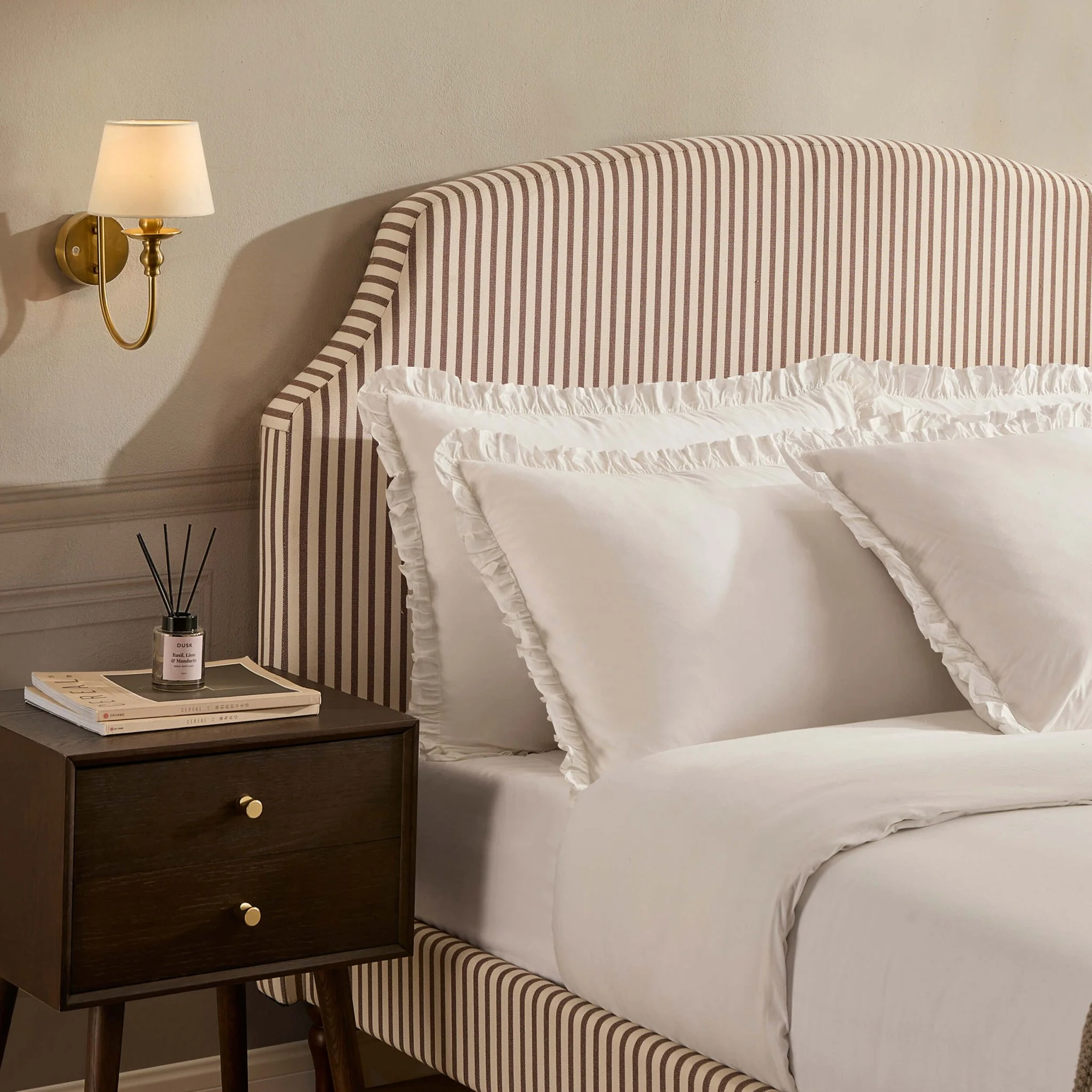Surrey Bed Frame - Chocolate Stripe - Image 6