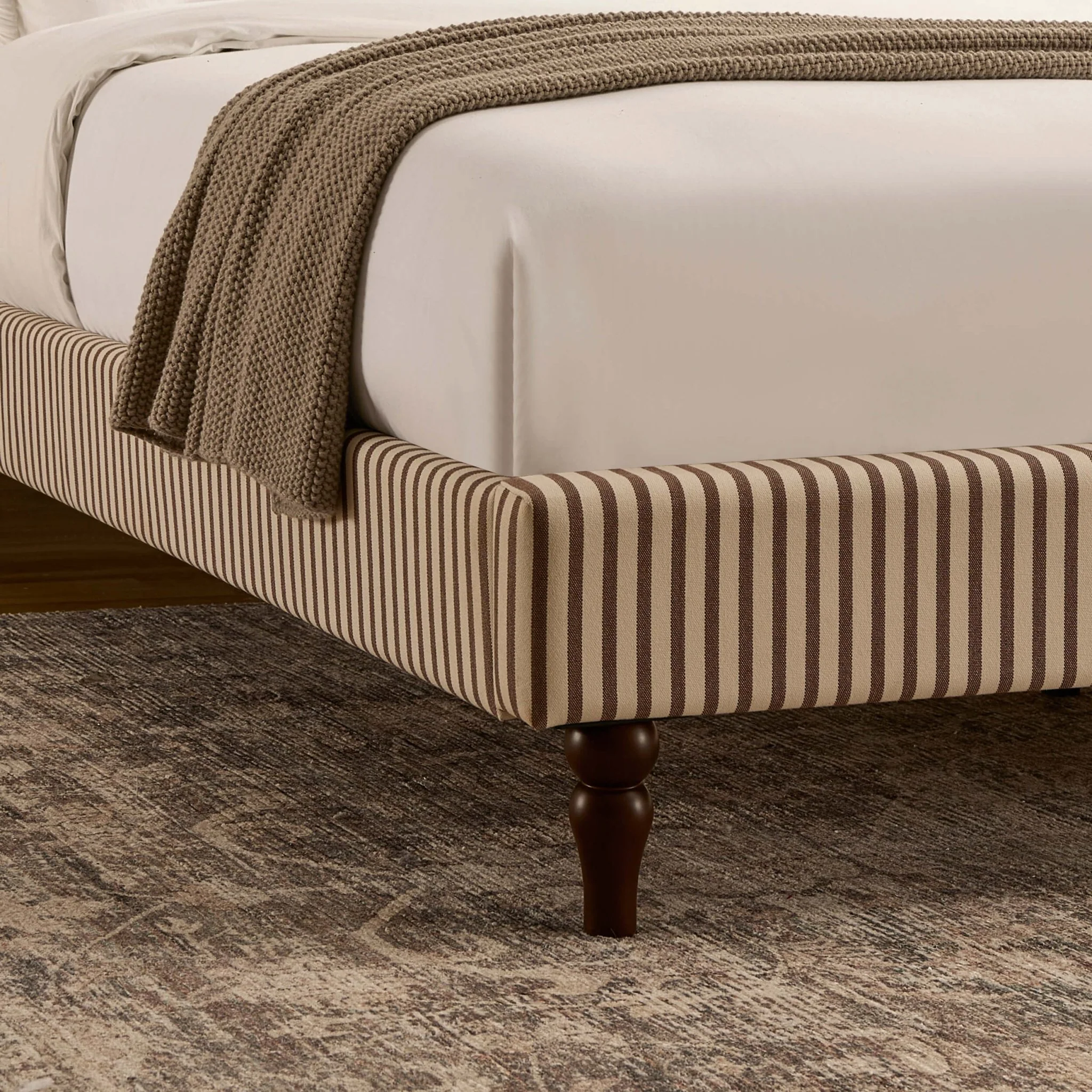 Surrey Bed Frame - Chocolate Stripe - Image 7