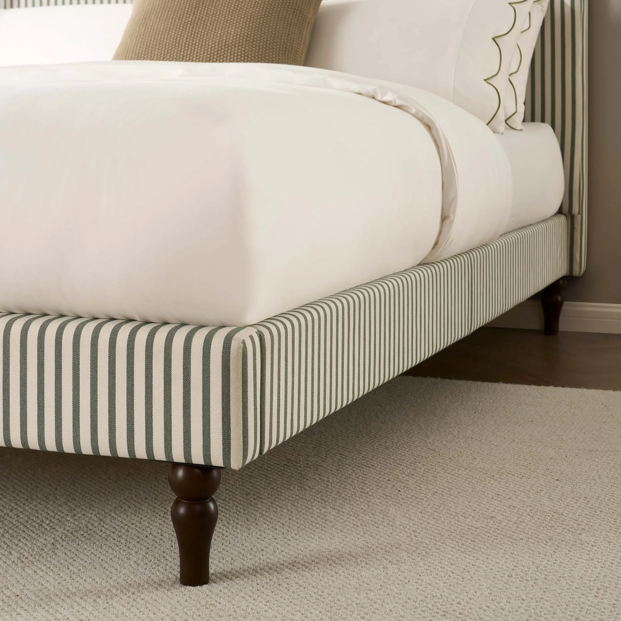 Surrey Bed Frame - Sage Stripe - Image 8