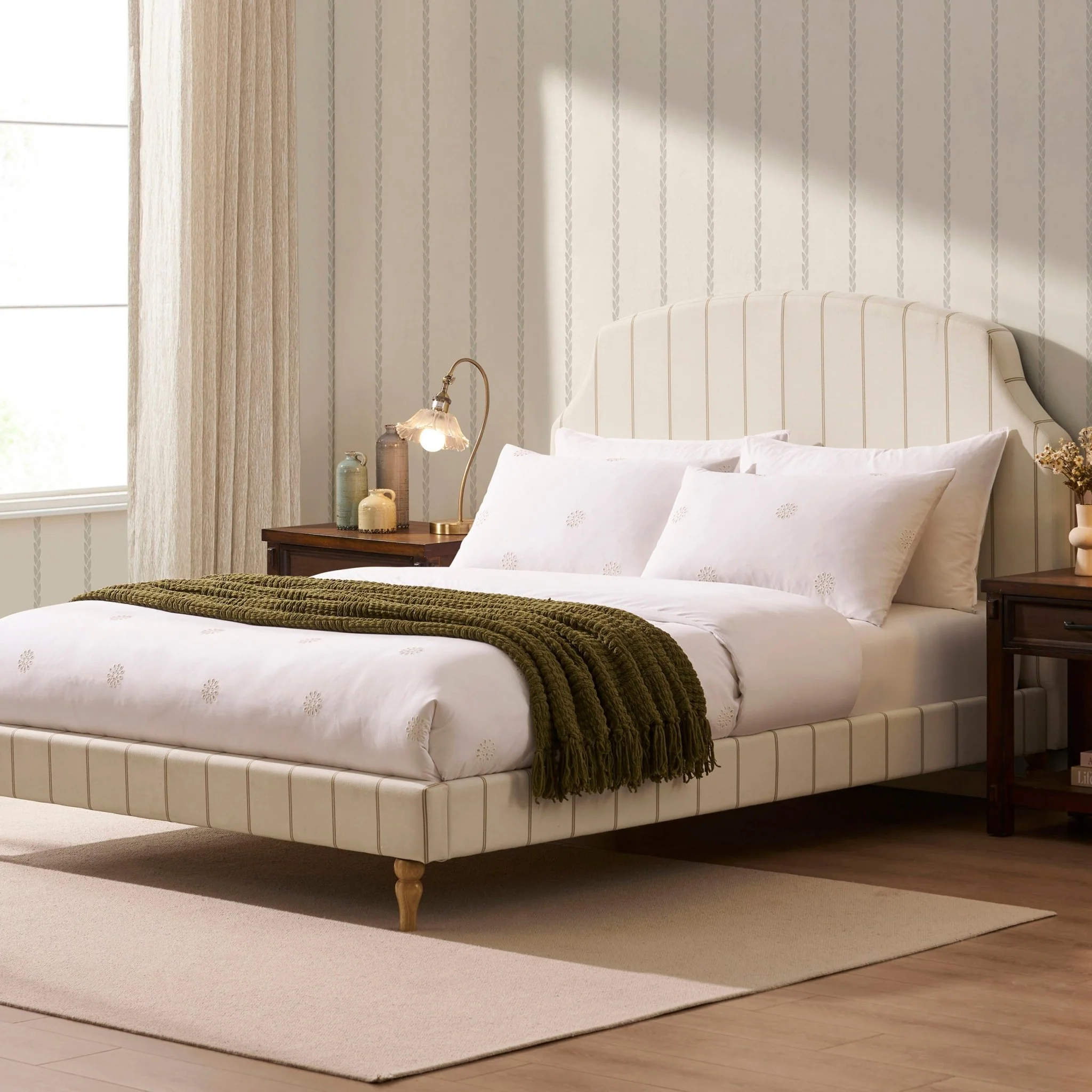 Surrey Bed Frame - Thin Stripe - Image 3