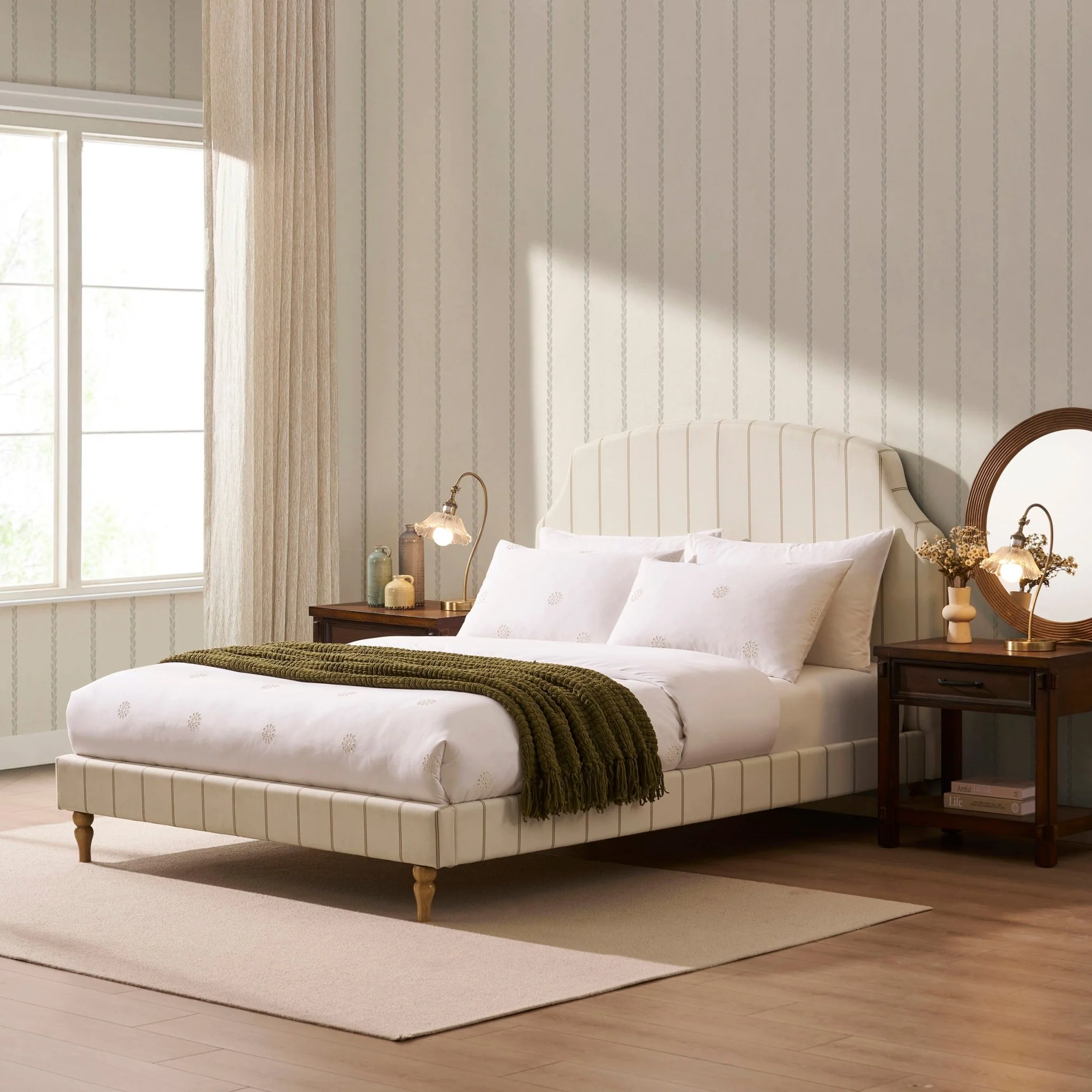 Surrey Bed Frame - Thin Stripe - Image 4