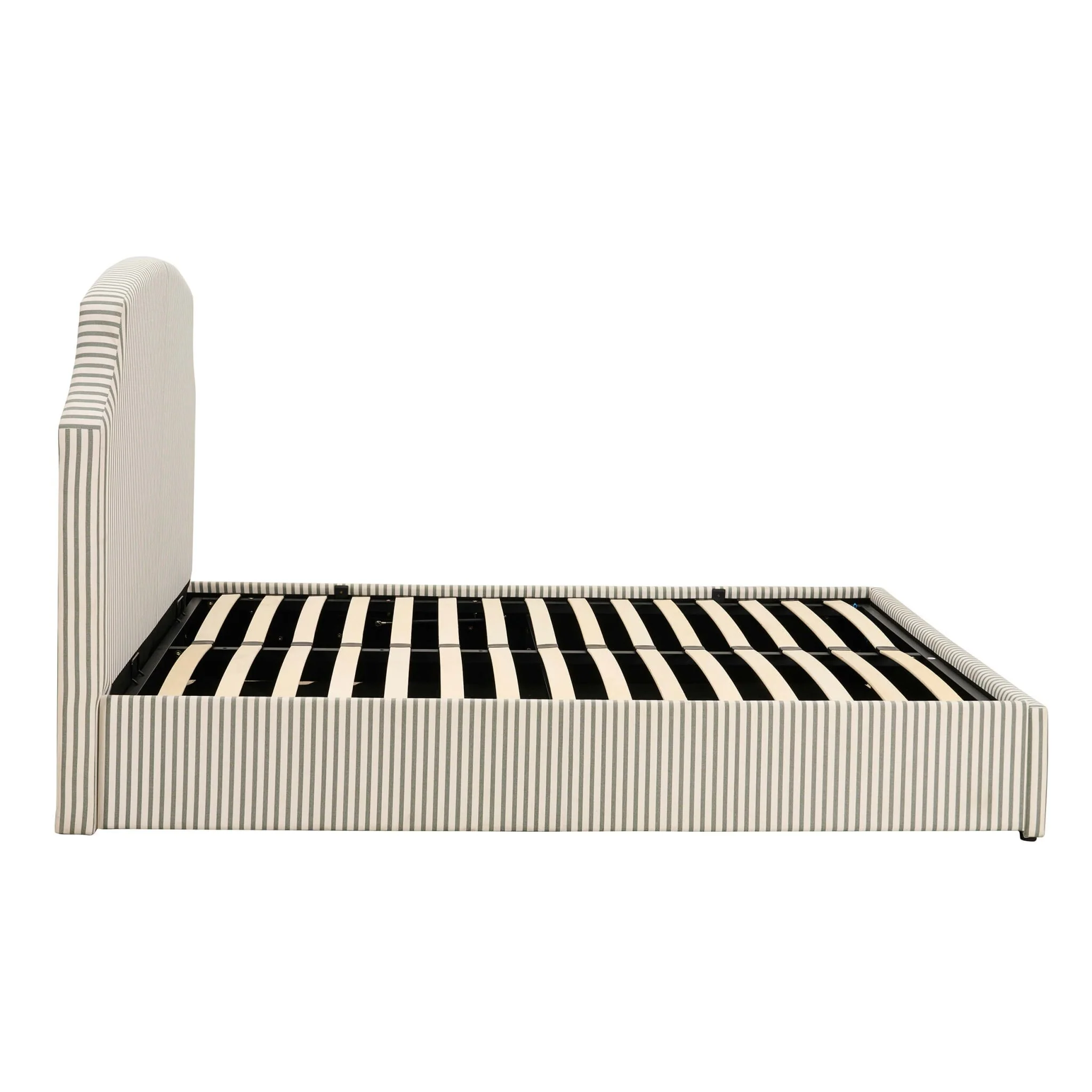 Surrey Ottoman Storage Bed - Sage Stripe - Image 10