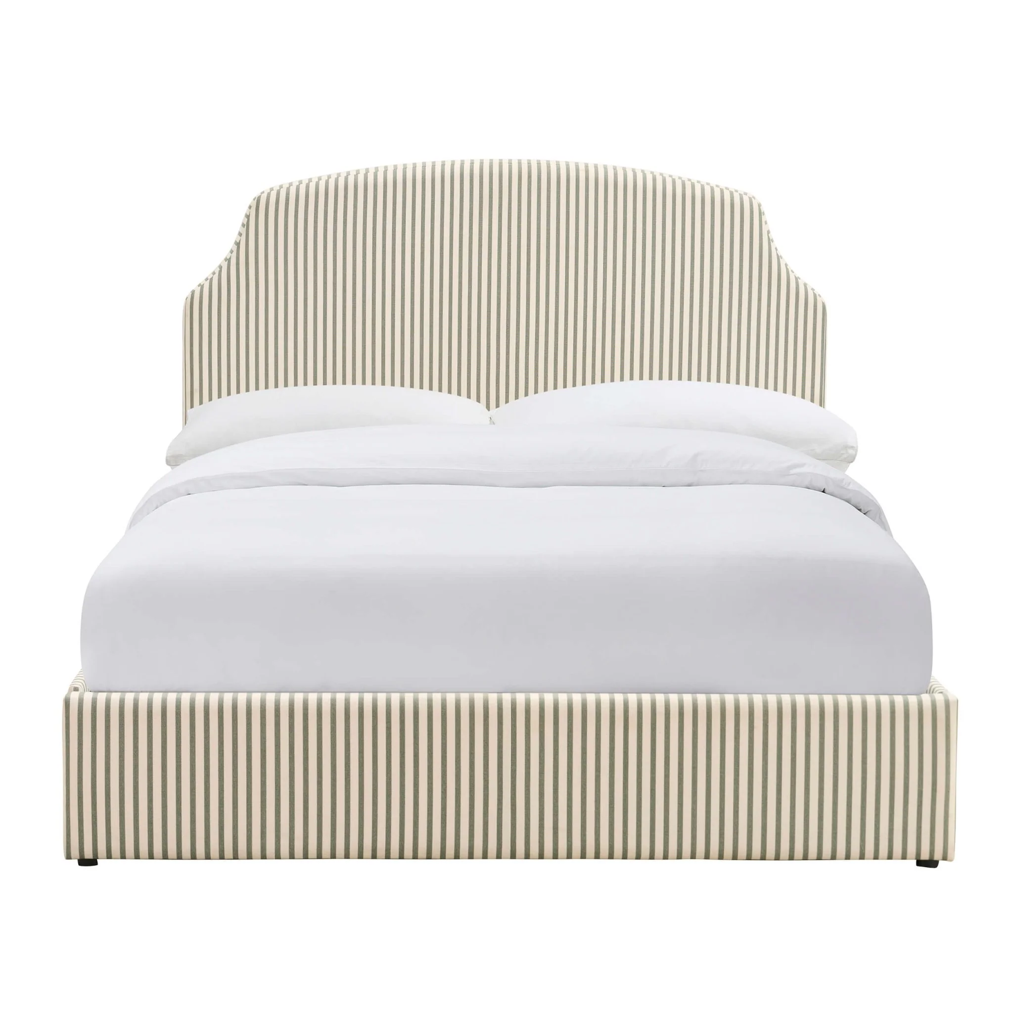 Surrey Ottoman Storage Bed - Sage Stripe - Image 12