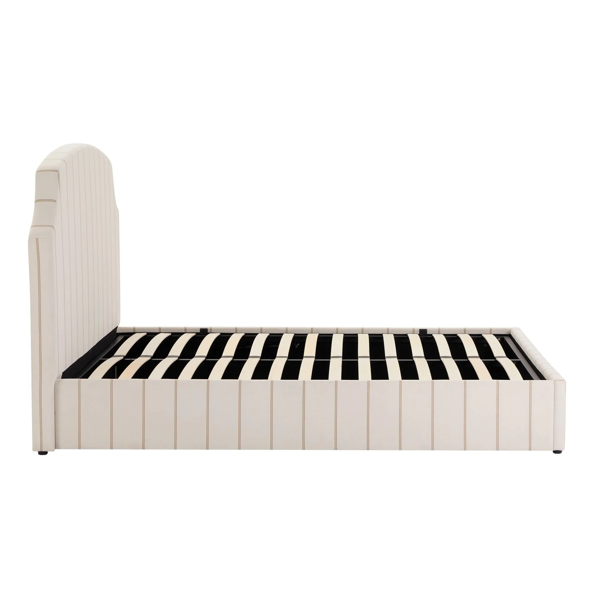 Surrey Ottoman Storage Bed - Thin Natural Stripe - Image 11