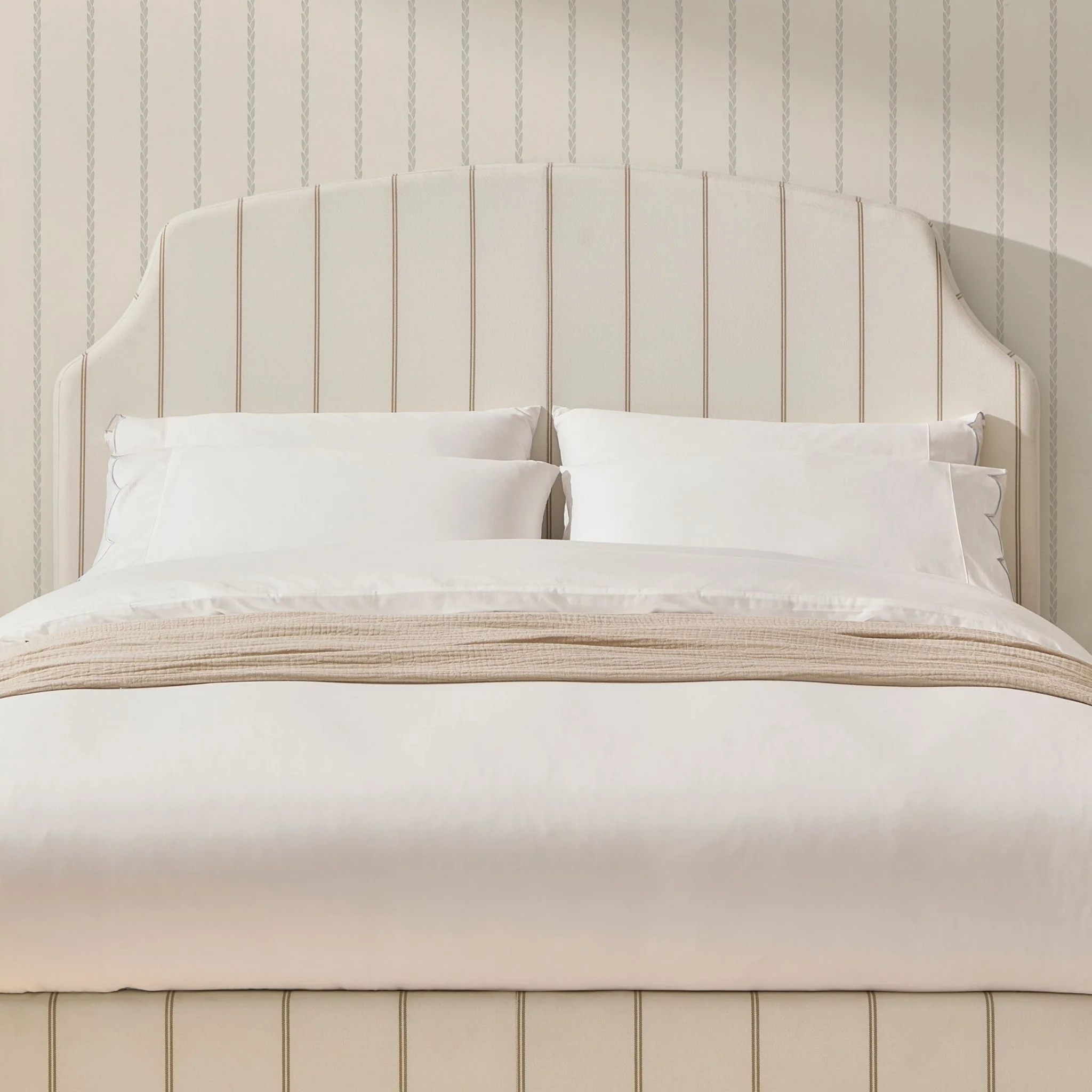 Surrey Ottoman Storage Bed - Thin Natural Stripe - Image 4