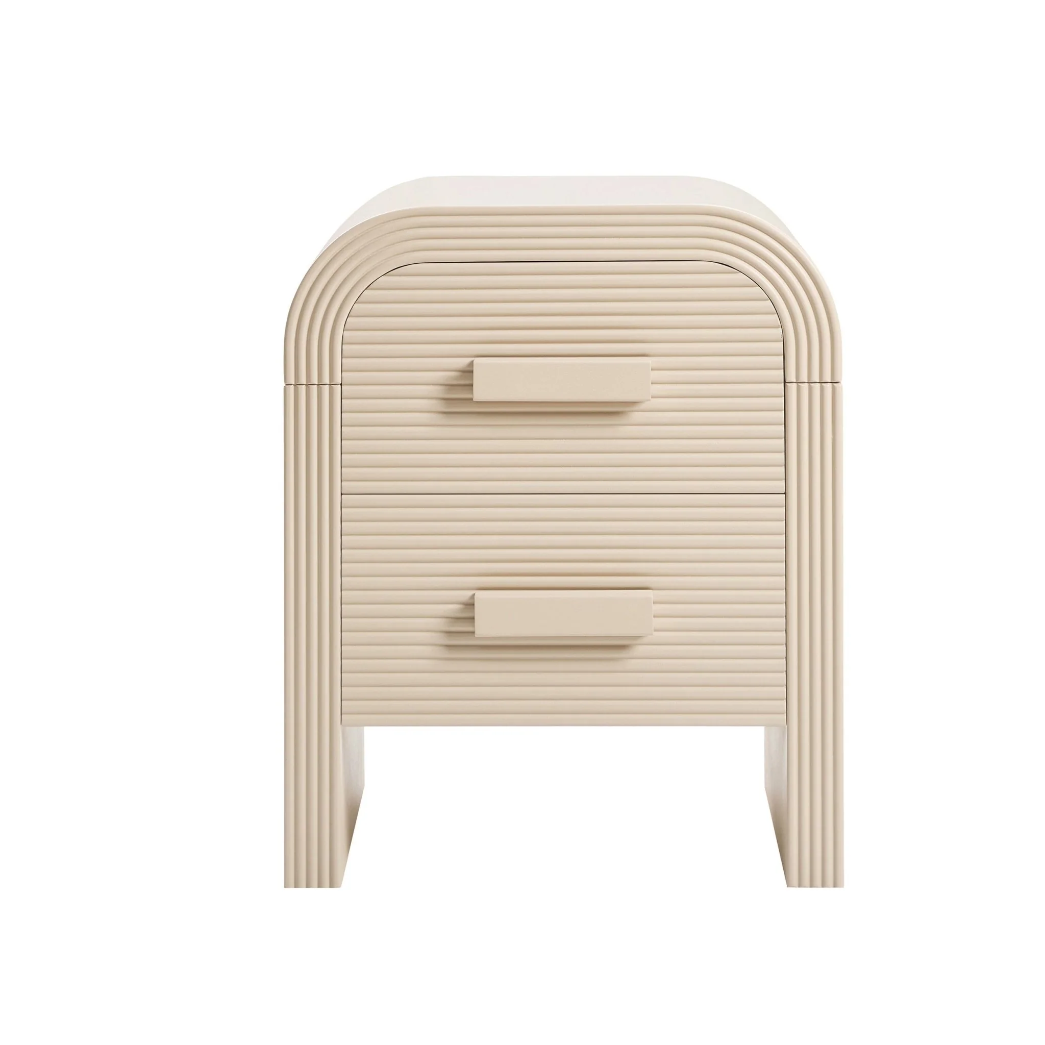Susie 2 Drawer Bedside Table - Sand - Image 3