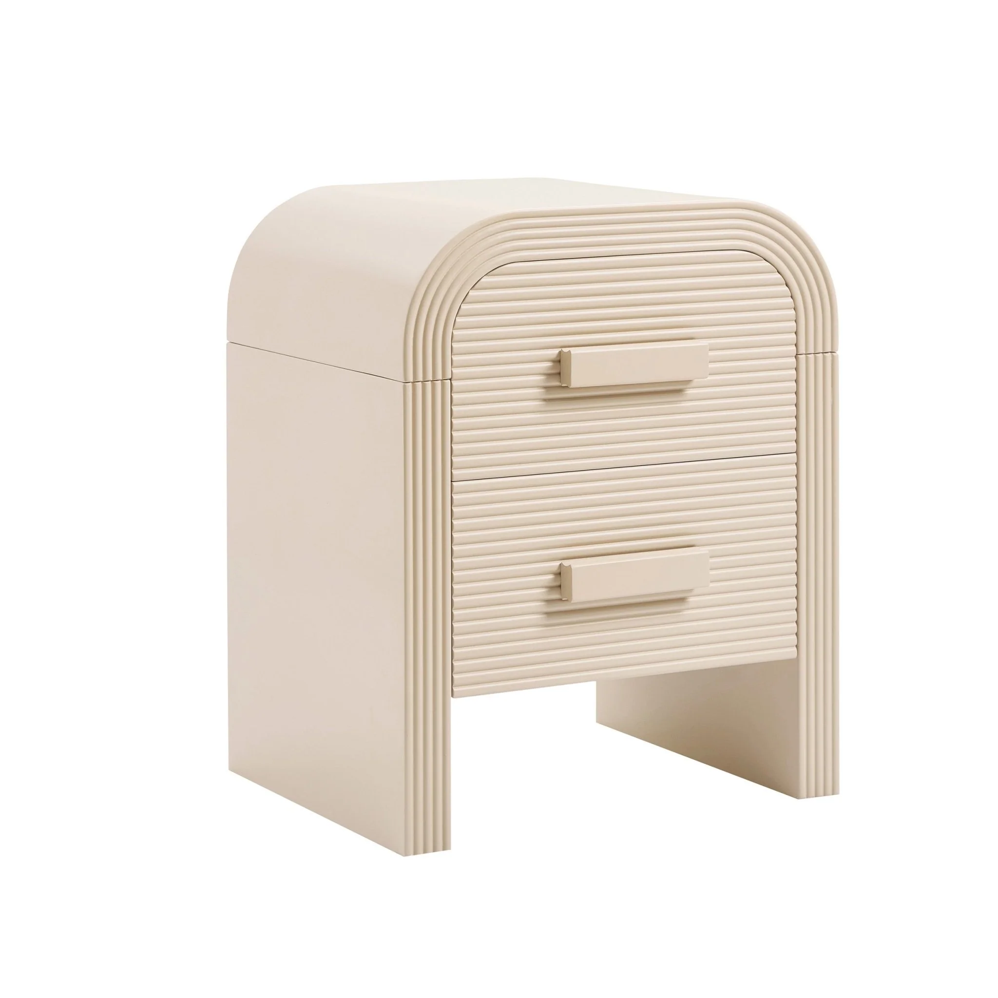 Susie 2 Drawer Bedside Table - Sand - Image 4