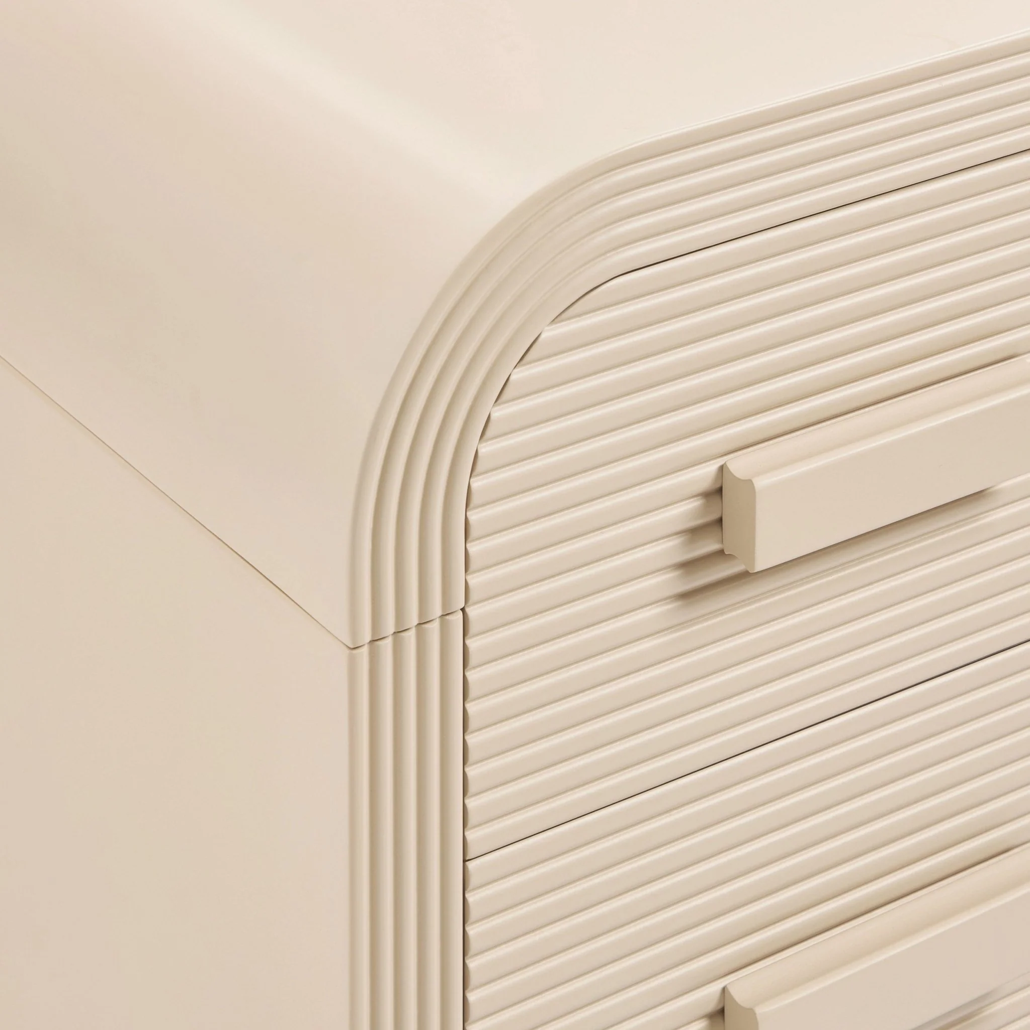 Susie 2 Drawer Bedside Table - Sand - Image 7