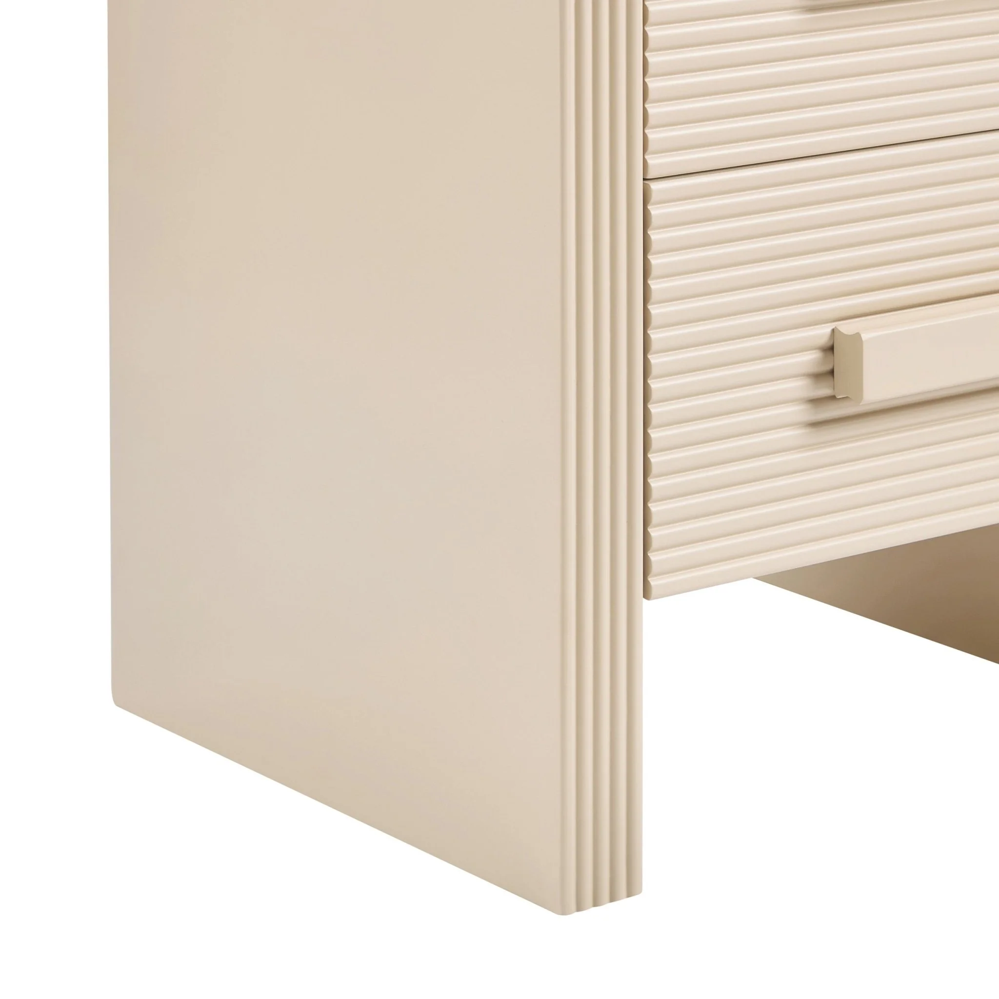 Susie 2 Drawer Bedside Table - Sand - Image 8