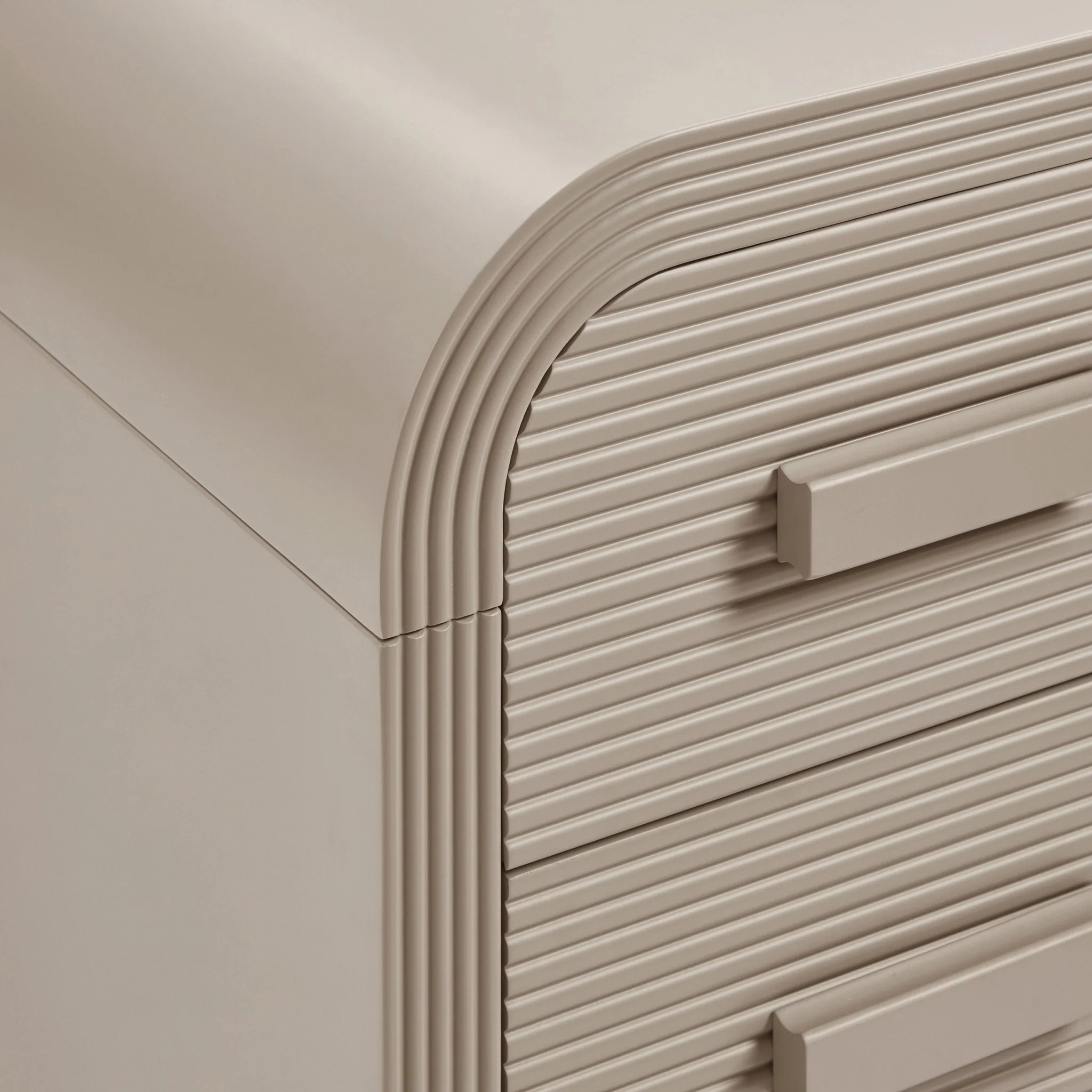Susie 2 Drawer Bedside Table - Taupe - Image 8