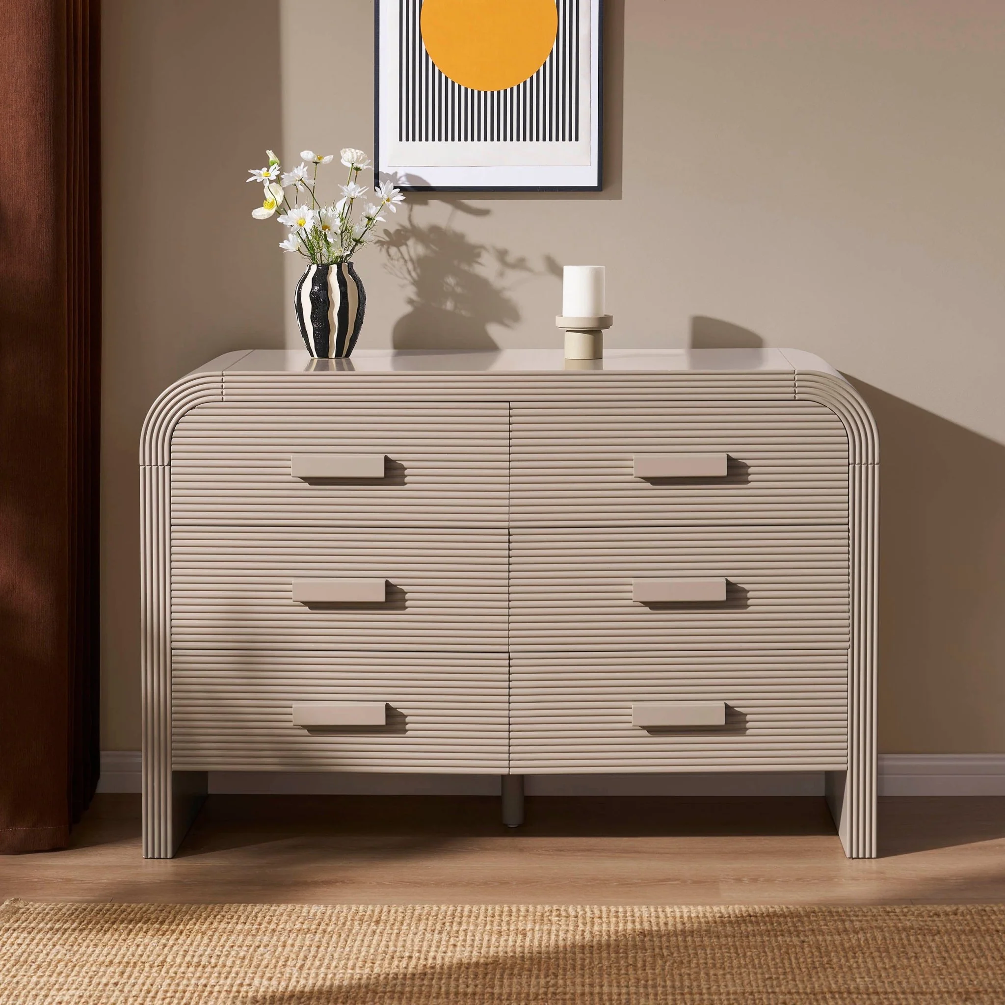 Susie 6 Drawer Chest - Taupe