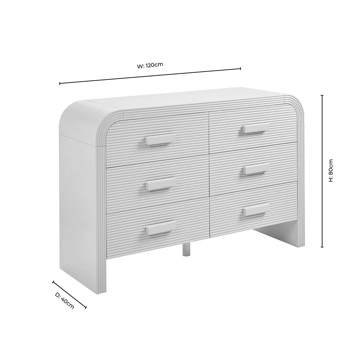 Susie 6 Drawer Chest - Taupe - Image 9