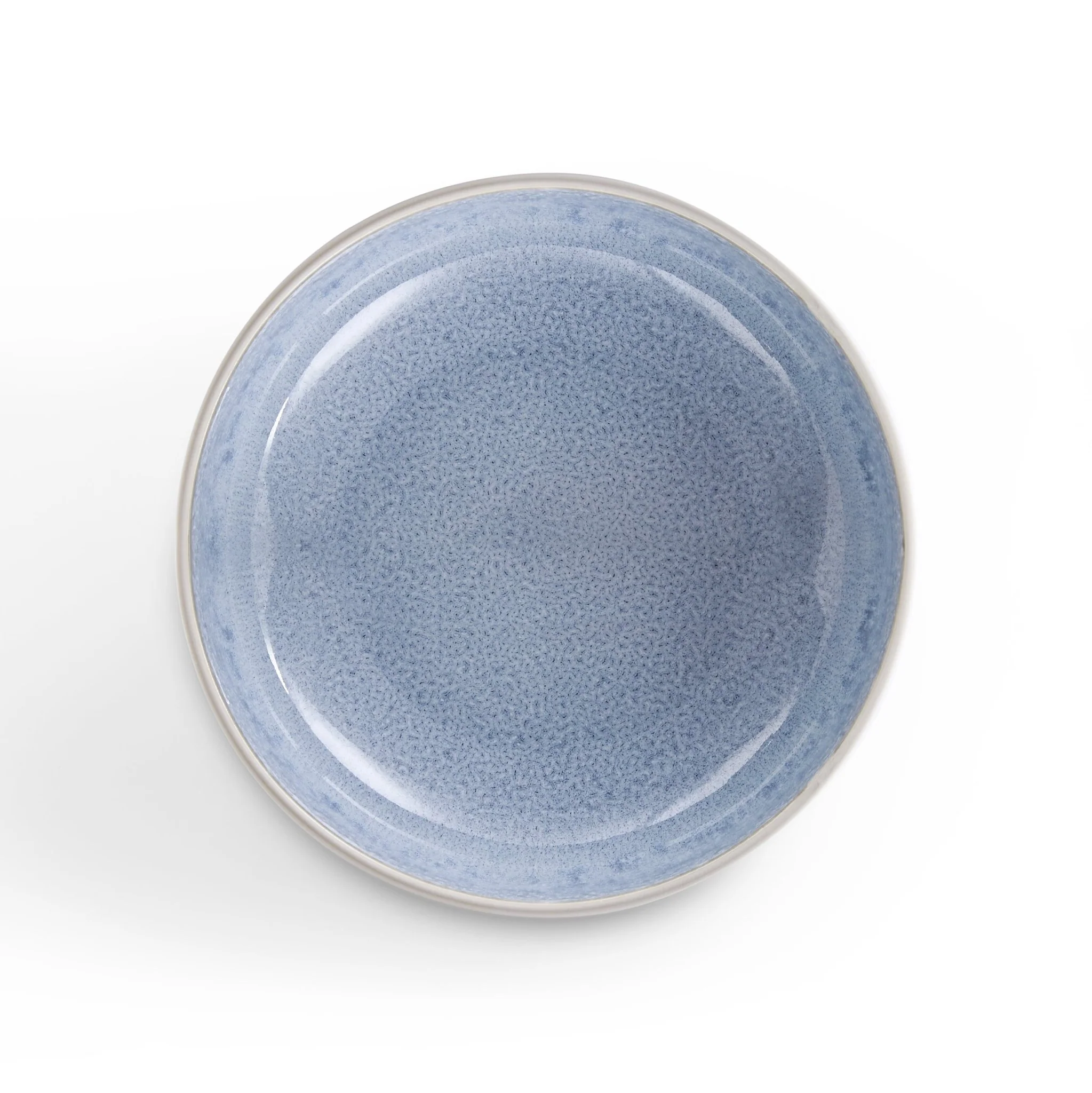 Sutton Stoneware Set of 4 Cereal Bowls - Light Blue - Image 7