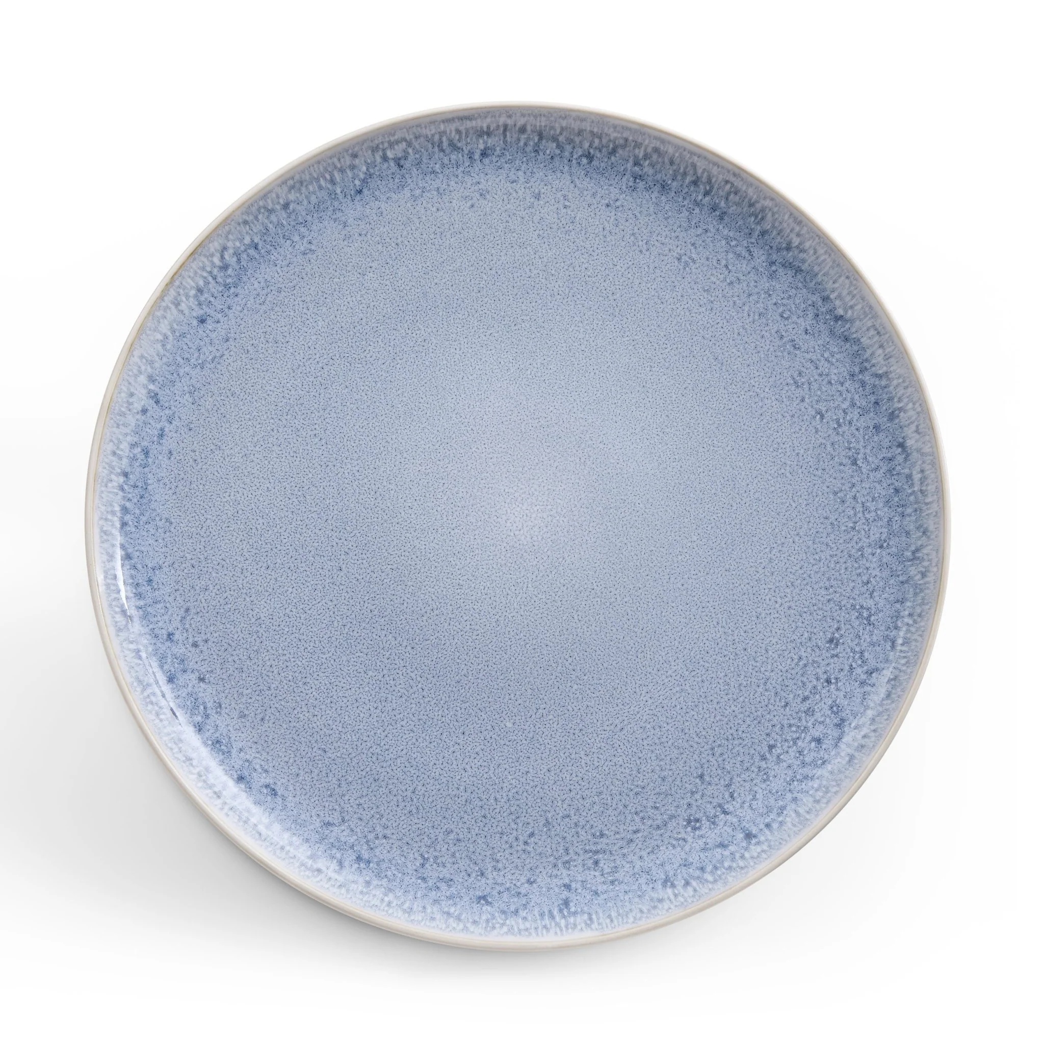 Sutton Stoneware Set of 4 Dinner Plates - Light Blue - Image 7
