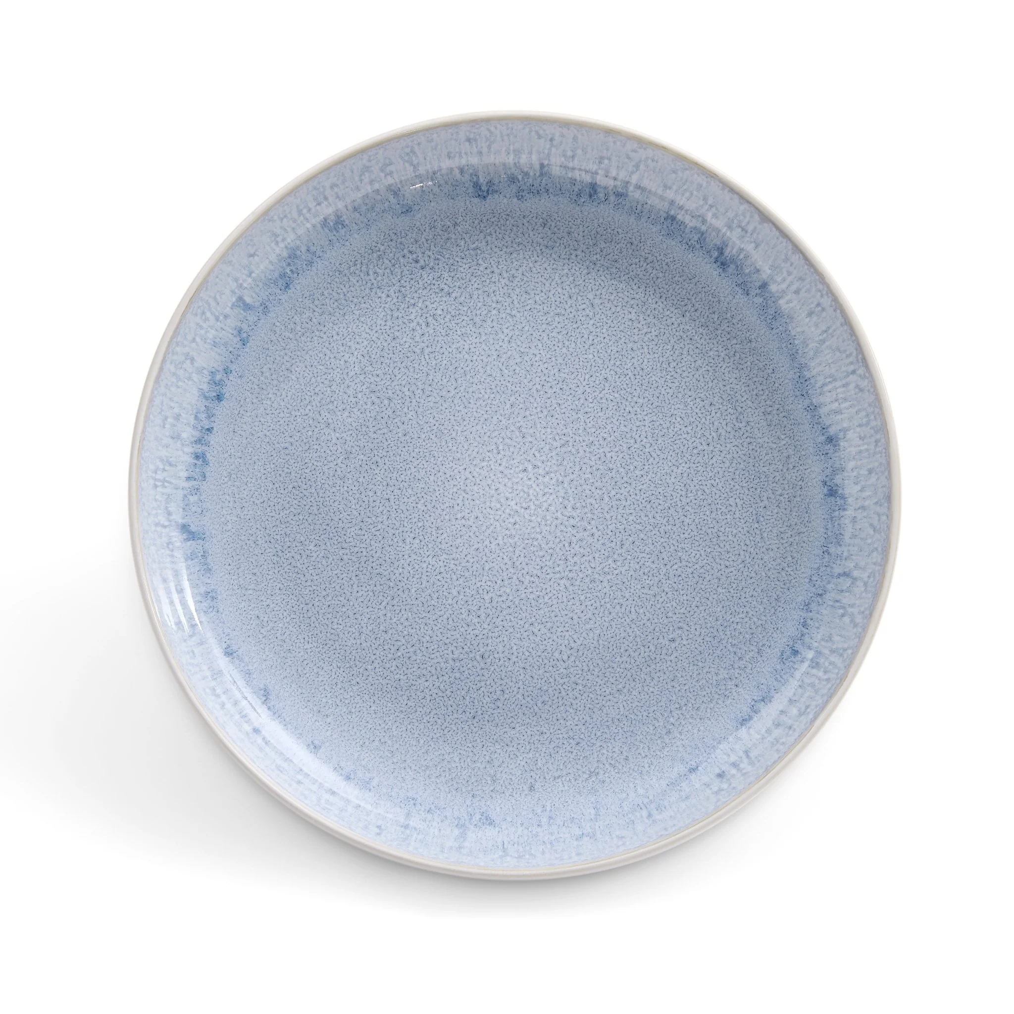 Sutton Stoneware Set of 4 Pasta Bowls - Light Blue - Image 5